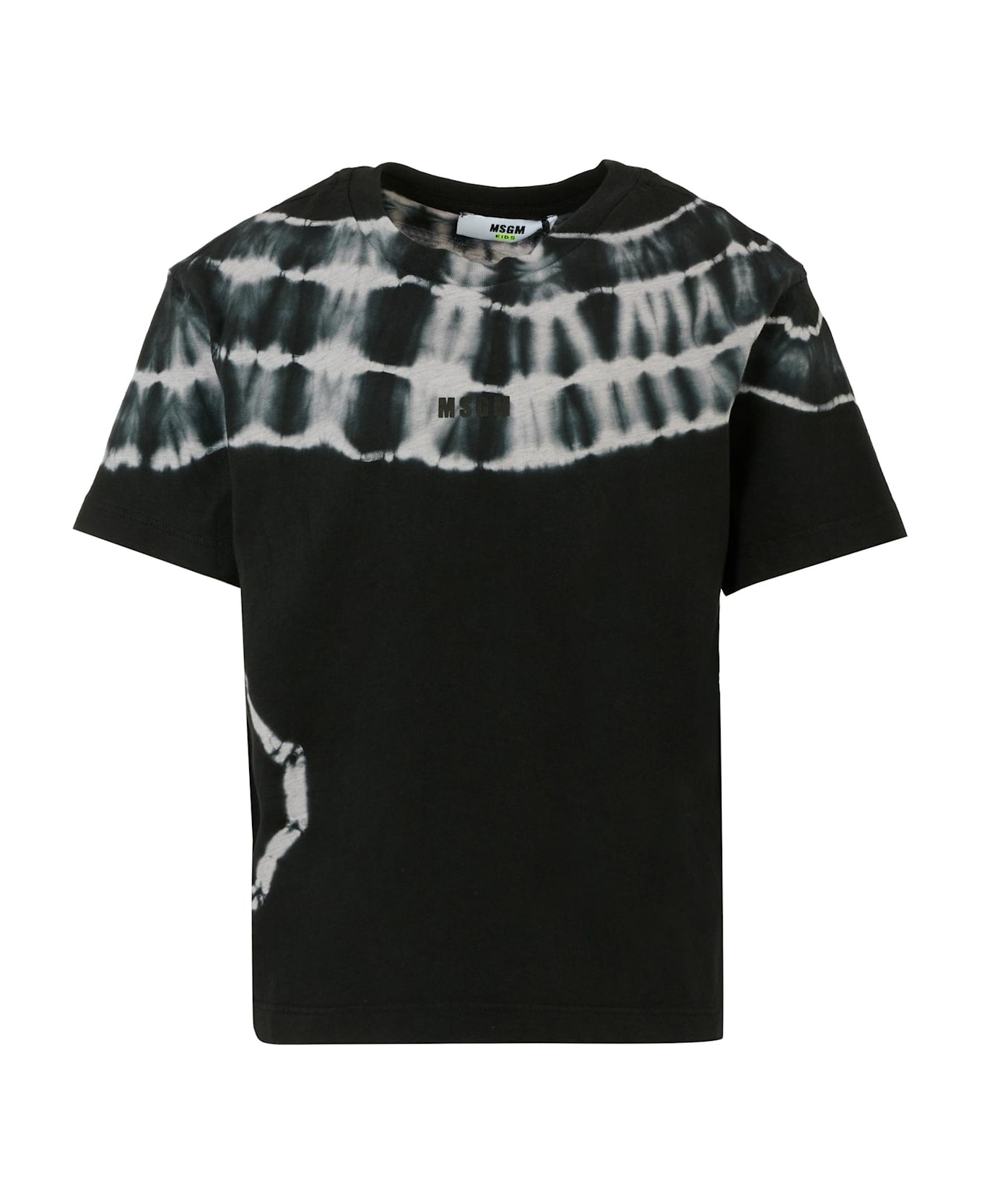 MSGM Black T-shirt For Boy With Logo - Black