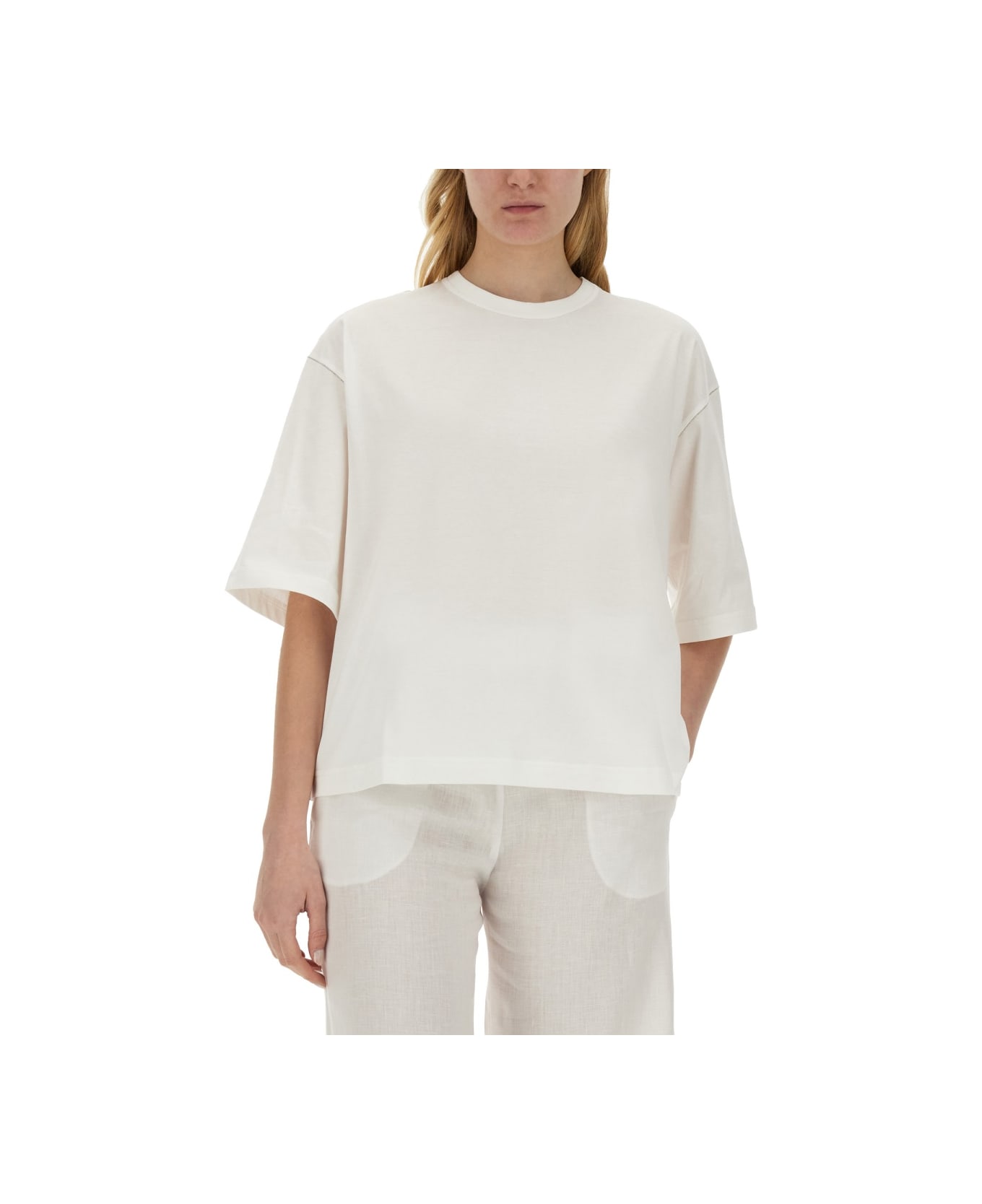 Fabiana Filippi Cotton T-shirt - White