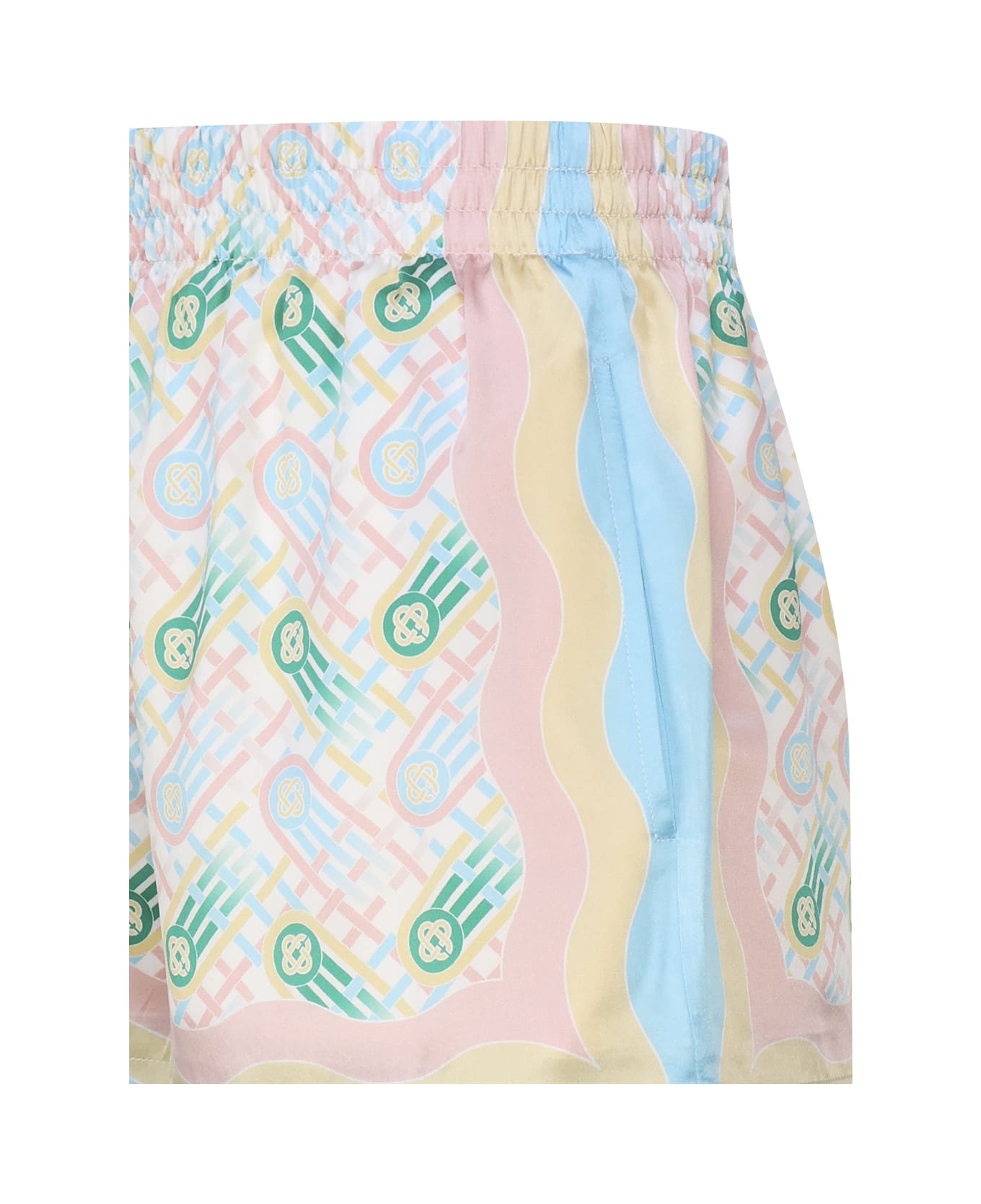 Casablanca Monogram Print Shorts - MultiColour