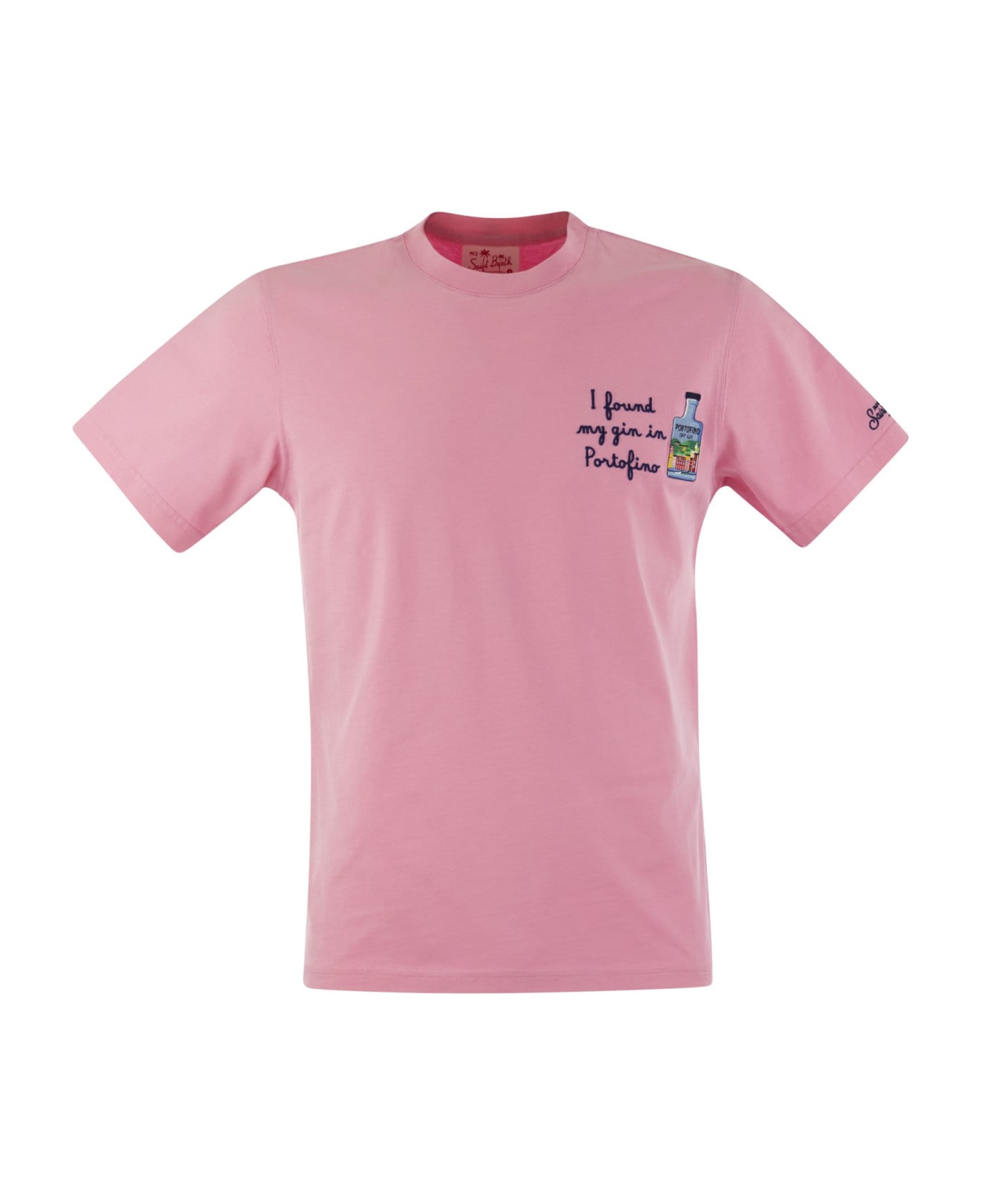 MC2 Saint Barth T-shirt With Chest Print - Pink