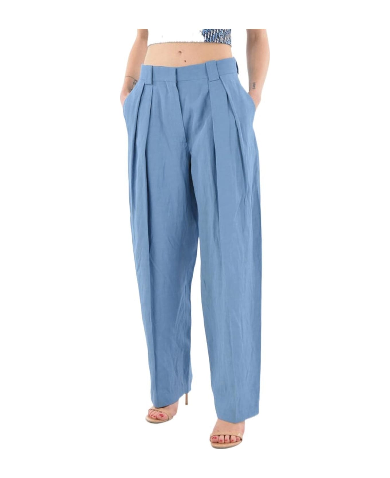 Stella McCartney High-waist Tailored Trousers - Blue