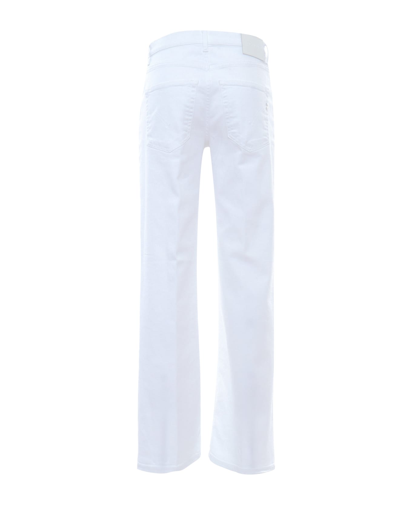 Dondup White Flared Jeans - WHITE