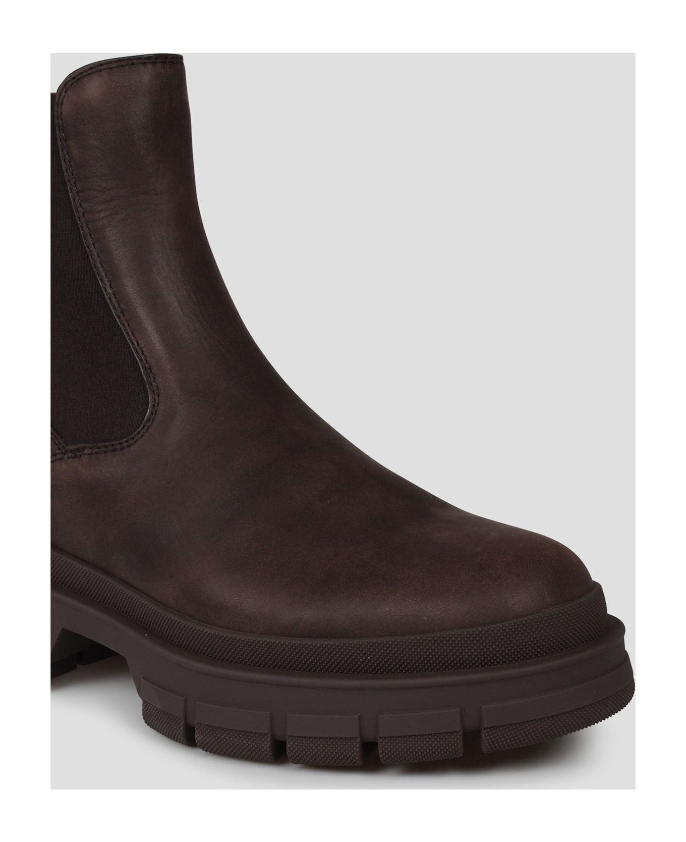 Moncler Chelsea Hevea Ankle Boots - Brown