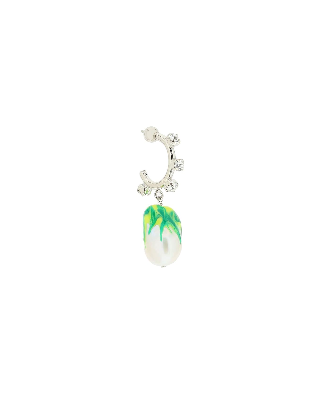 SafSafu 'jelly Melted' Earrings - SILVER GREEN (Silver)