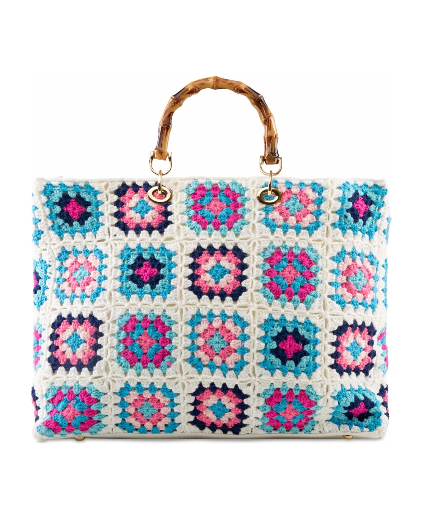MC2 Saint Barth Handmade Crochet Bag - WHITE