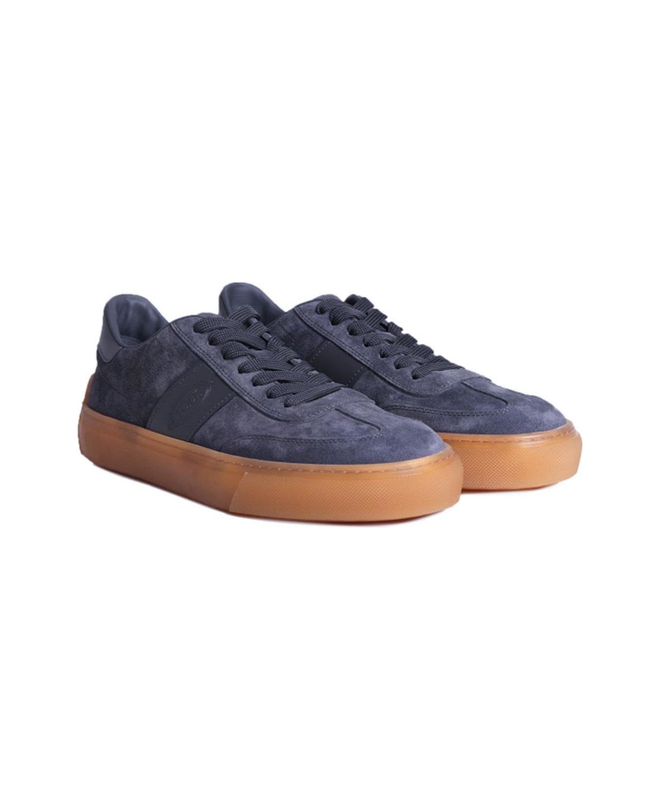 Tod's Logo-embossed Lace-up Sneakers - Blue スニーカー