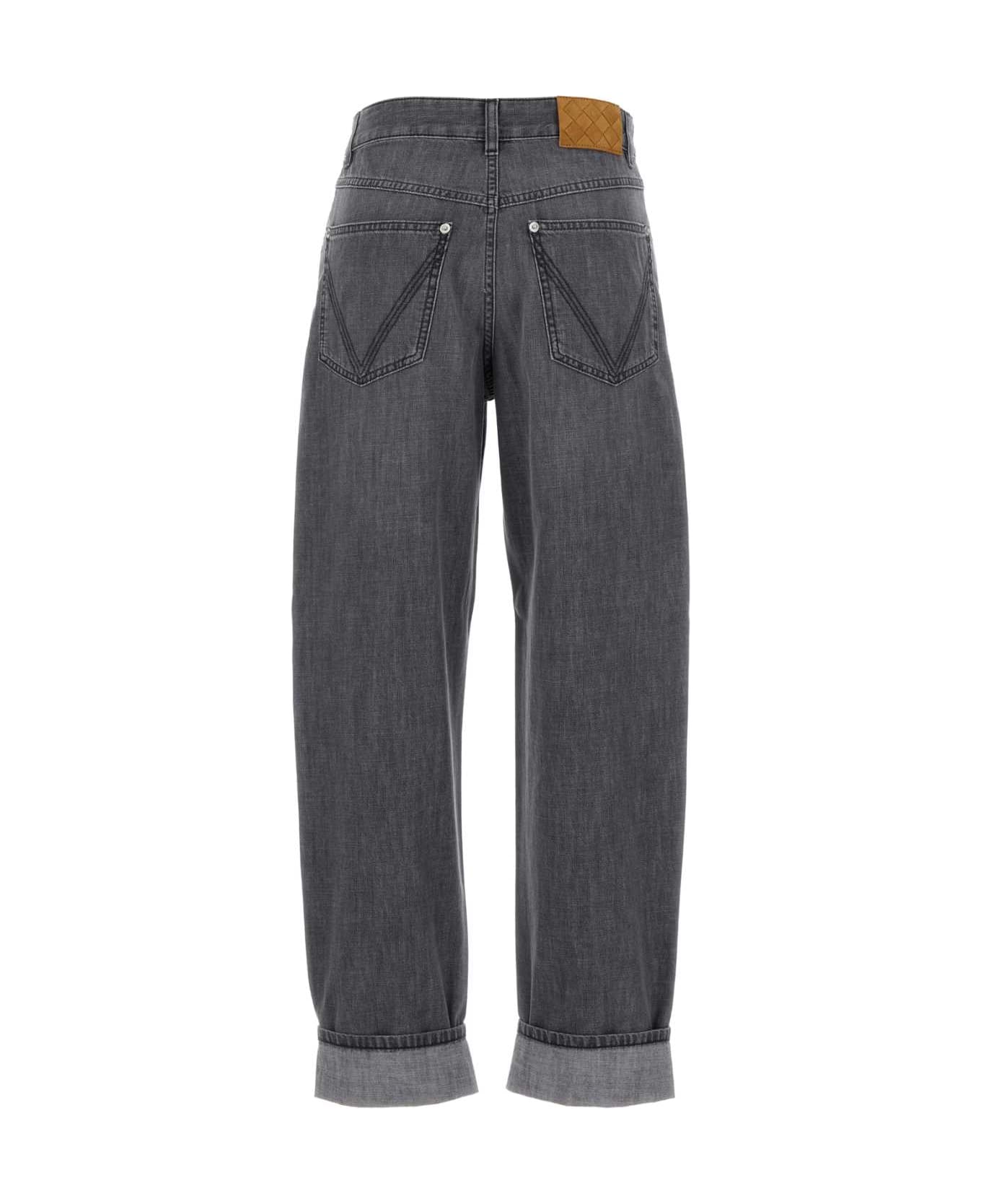 Bottega Veneta Grey Denim Jeans - DENIMWASHEDBLACK