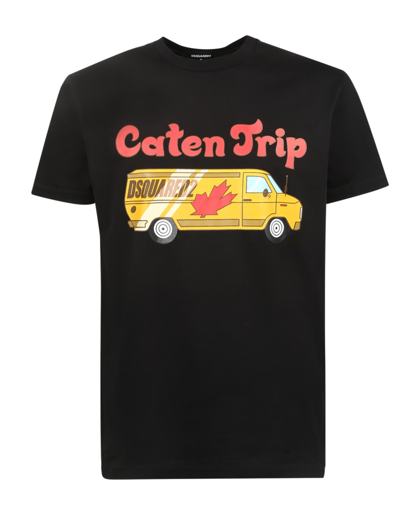 Dsquared2 Caten Trip Graphic T-shirt - Black シャツ