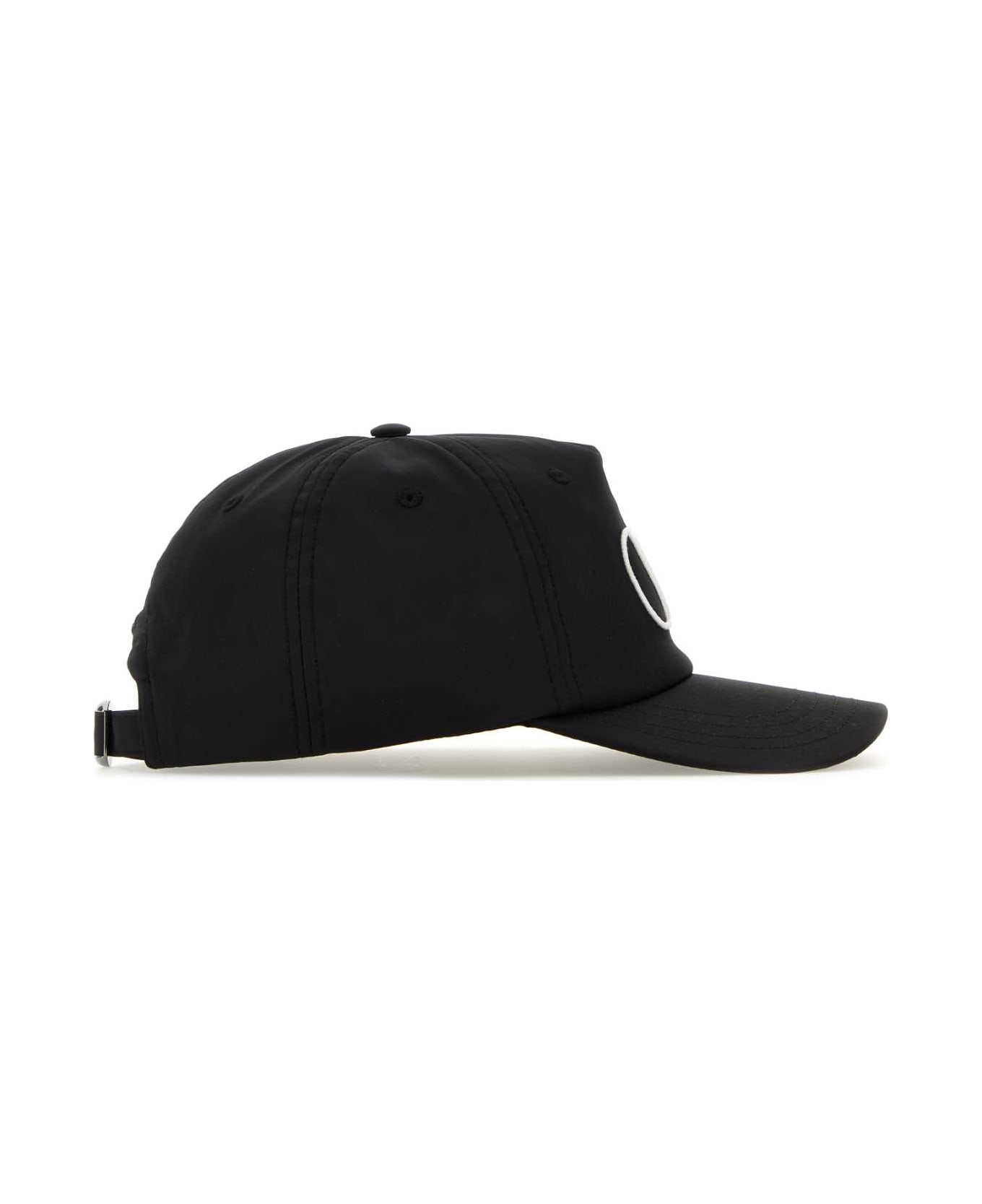 Valentino Garavani Black Polyester Blend Baseball Cap