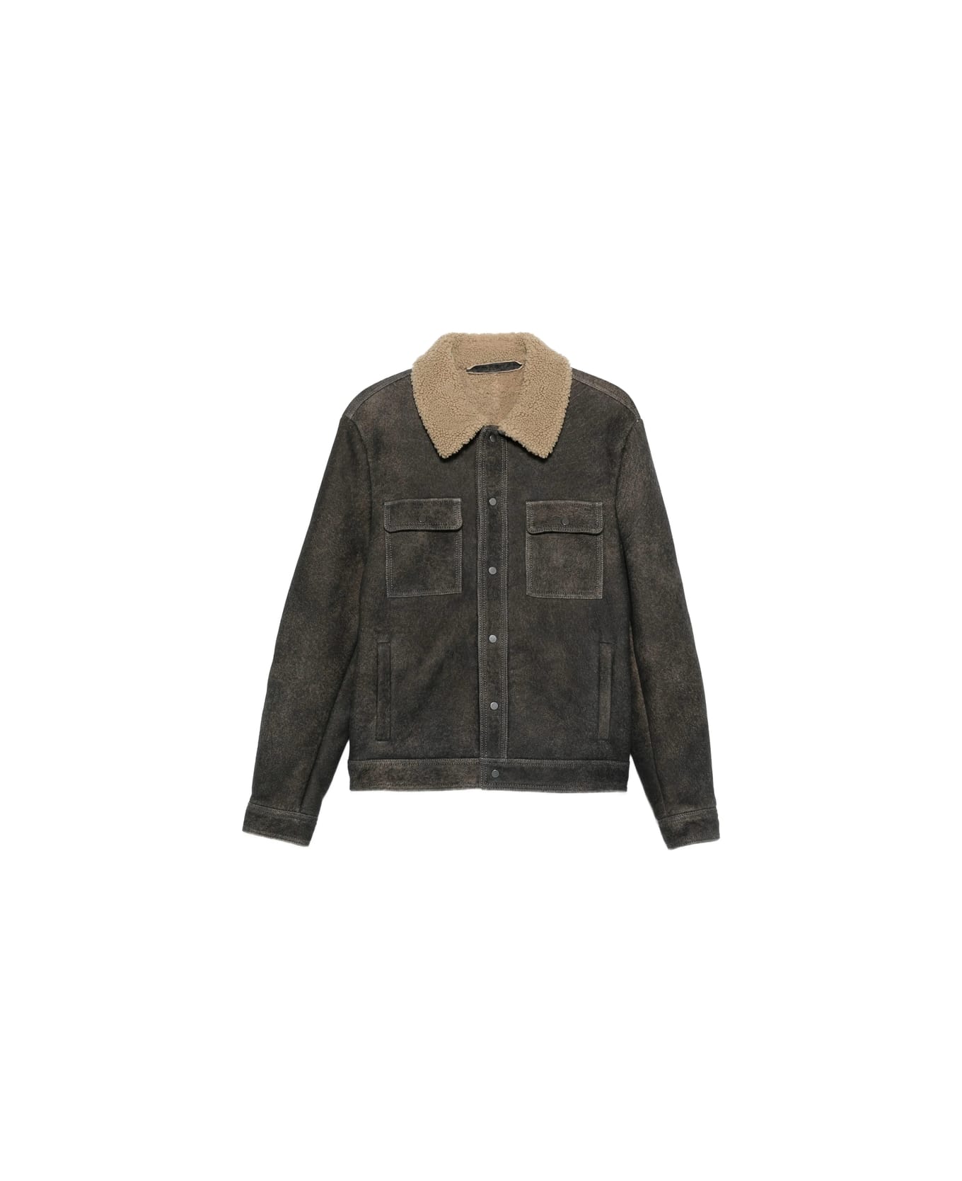 Salvatore Santoro Leather Outerwear - GREY