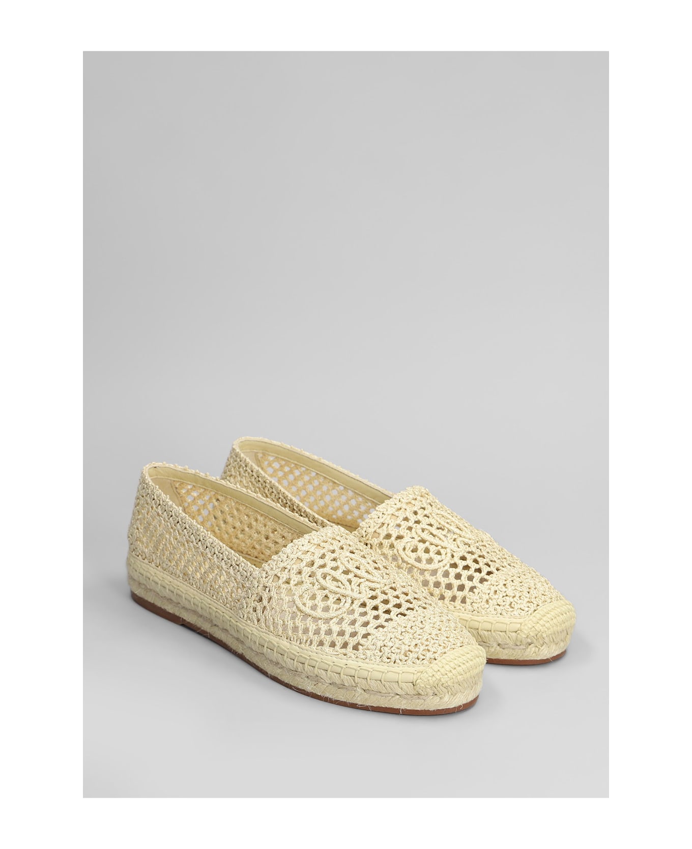 Chloé Isla Espadrilles In Beige Raffia - beige