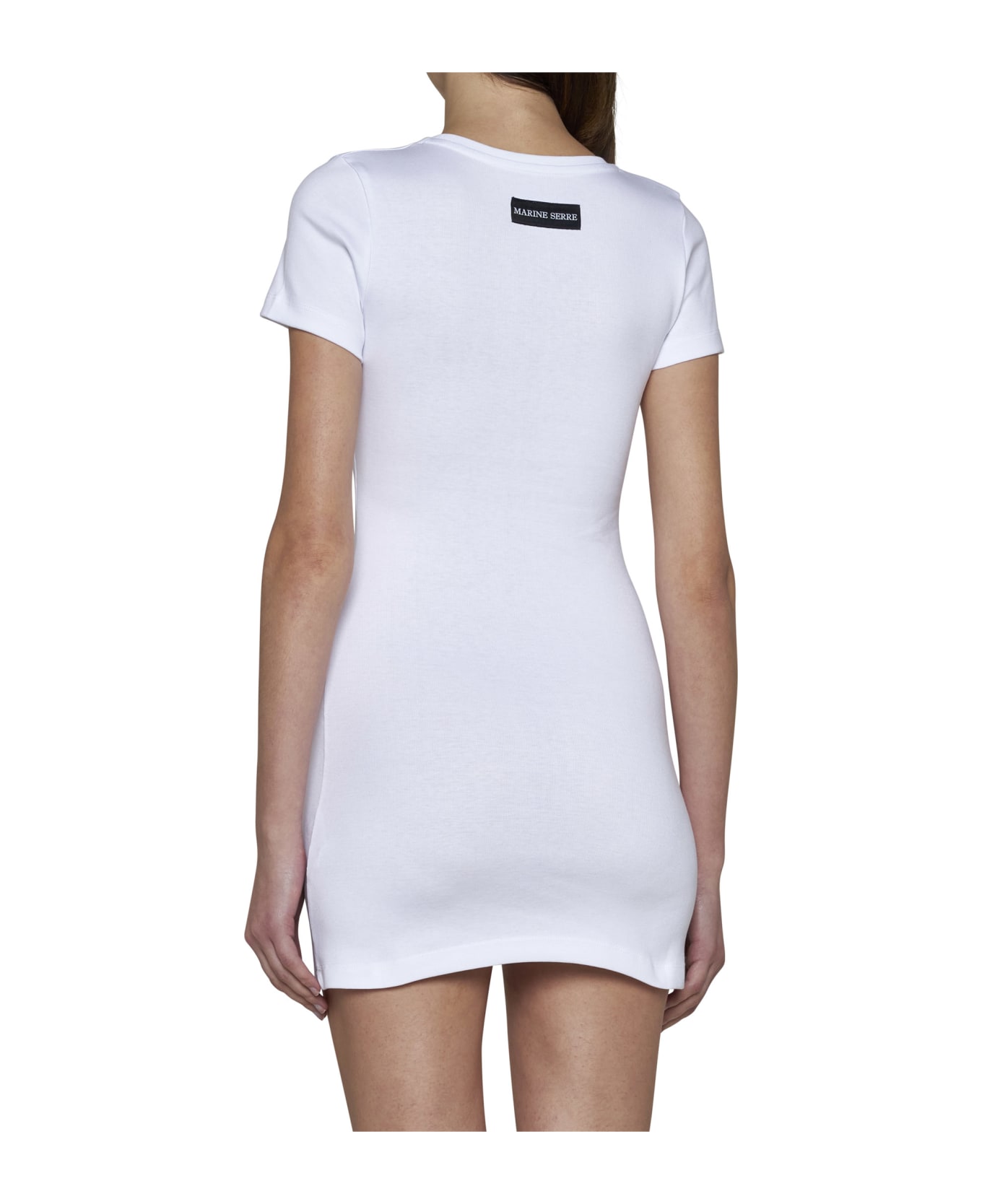 Marine Serre Dress - White ワンピース＆ドレス