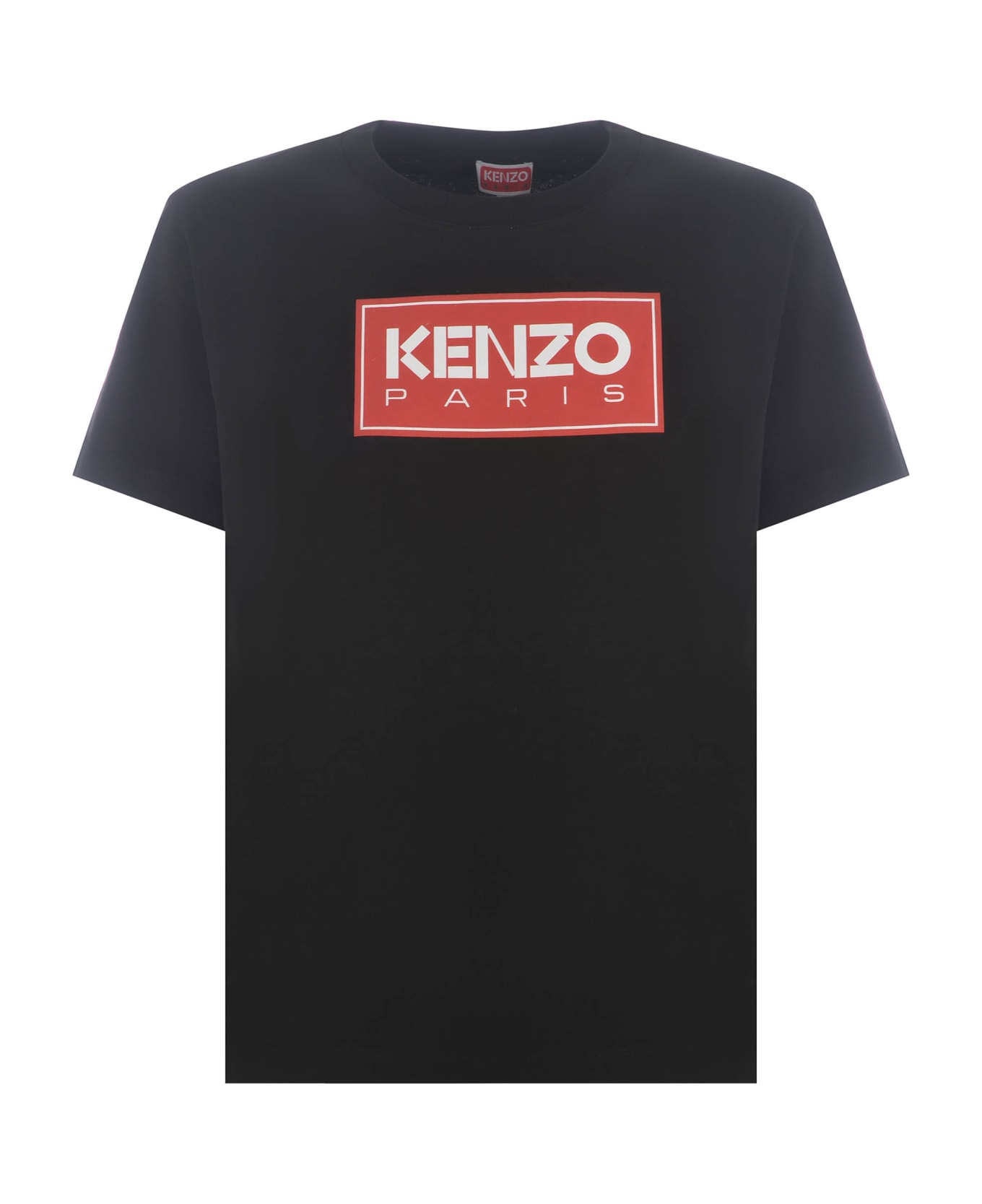 Kenzo T-shirt Kenzo "kenzo Paris" In Cotton - Nero Tシャツ