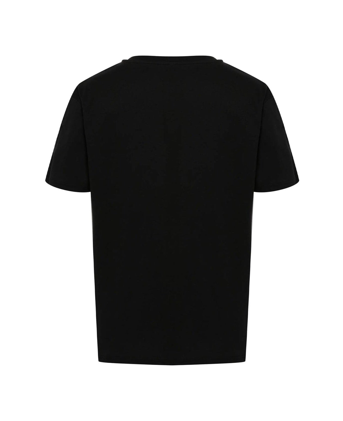 Moschino Logo Tape Crewneck T-shirt - Black Tシャツ