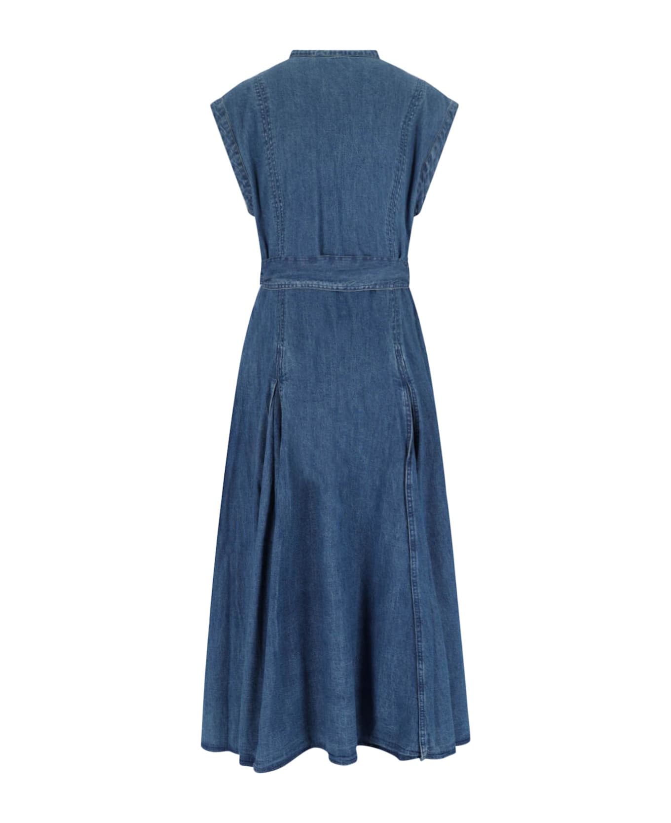 Polo Ralph Lauren Denim Midi Dress - Blue