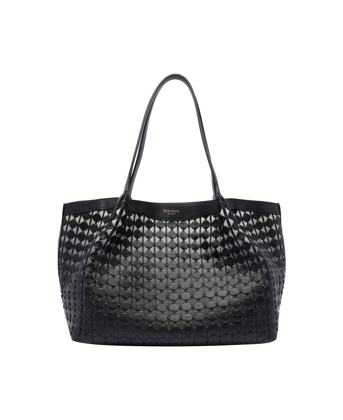 Serapian Small Secret Tote Bag - Black