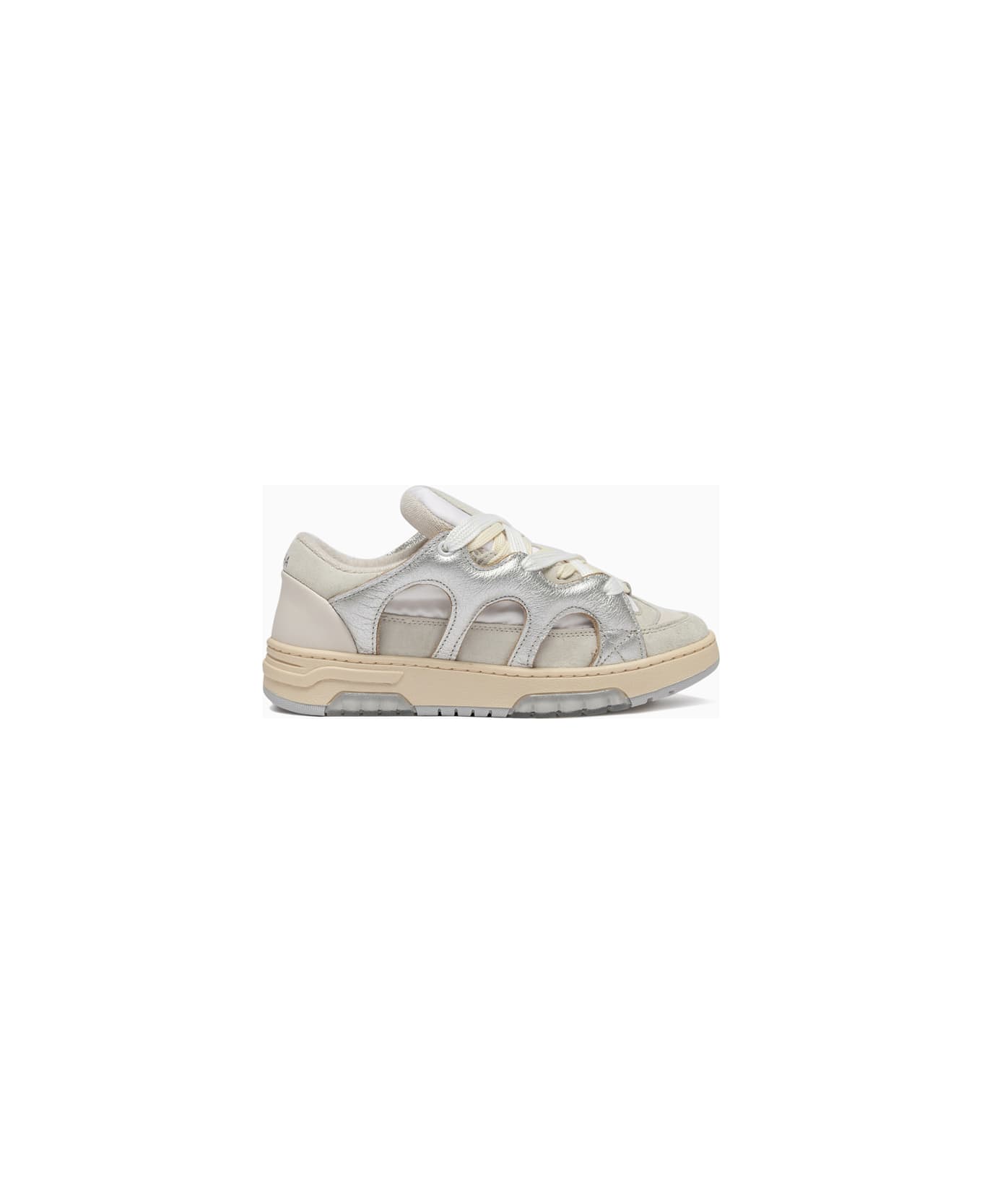 Paura Santha Model 1 Sneakers Laminated Silver - Silver
