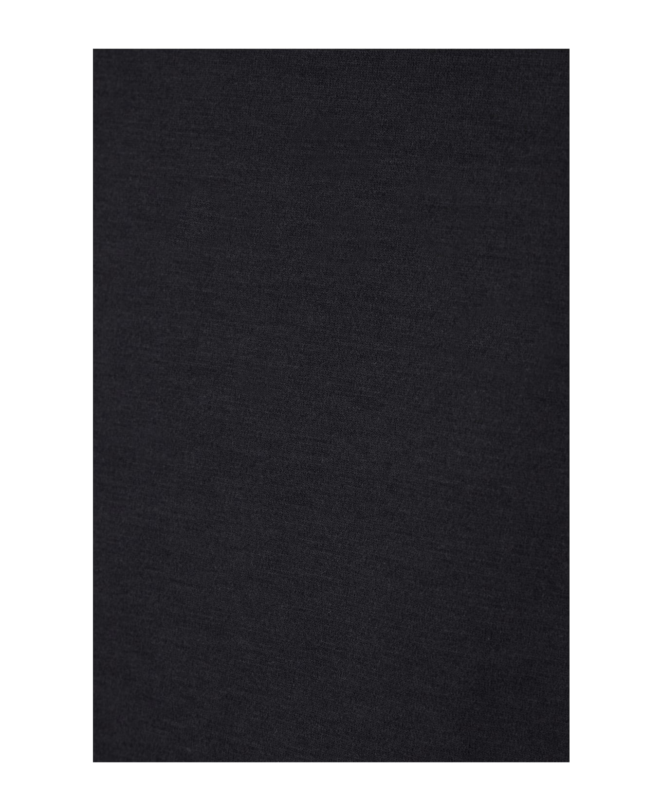 Zegna Charcoal Silk Blend T-shirt - NAVY BLUE