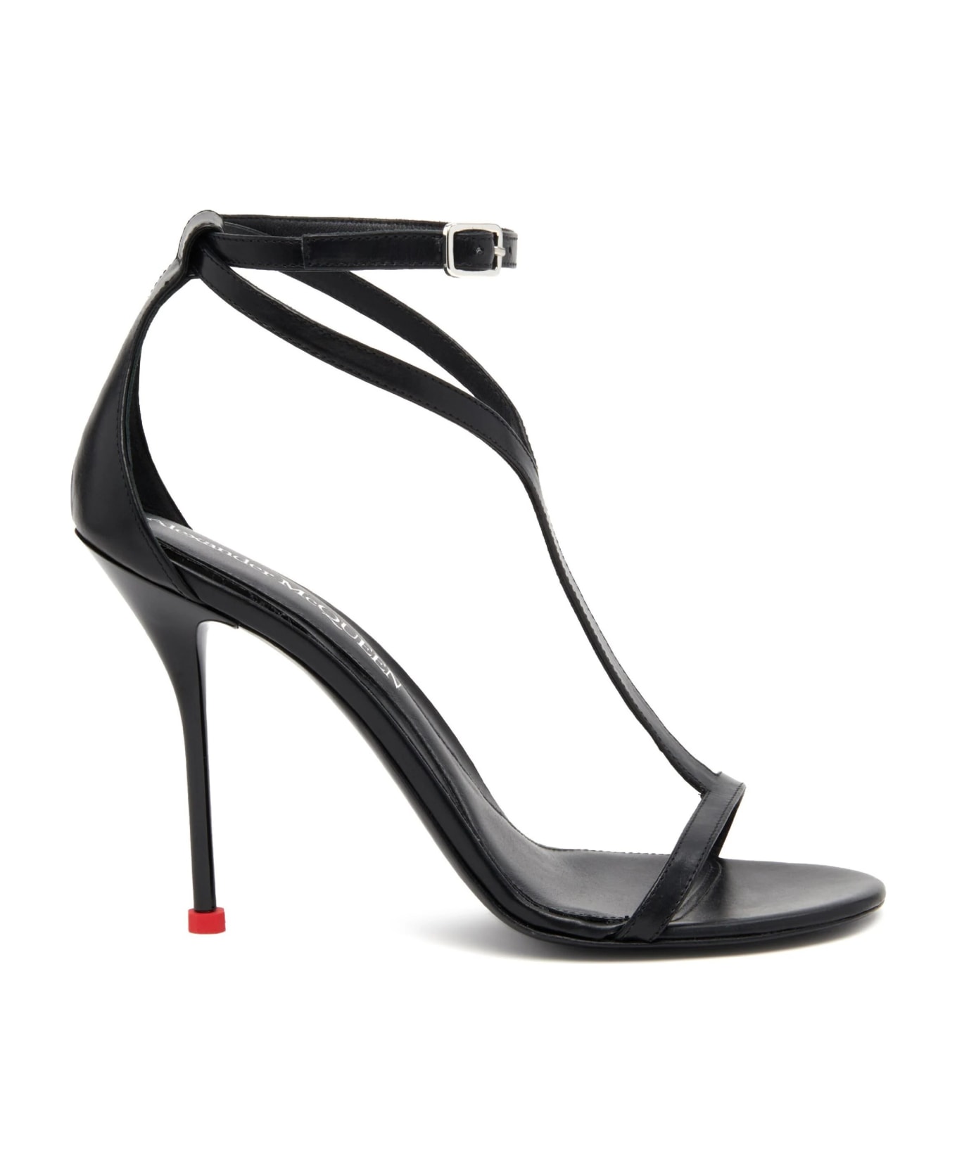 Alexander McQueen Harness Sandals In Black - Black