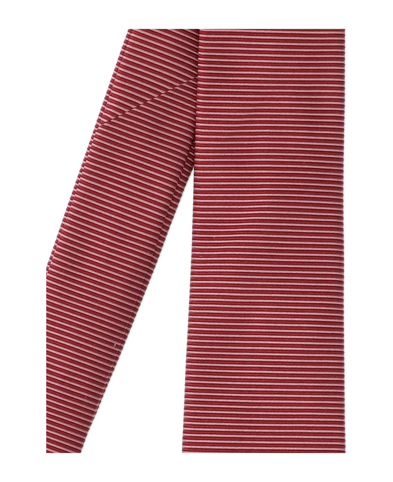 Ferragamo Striped Tie - Red