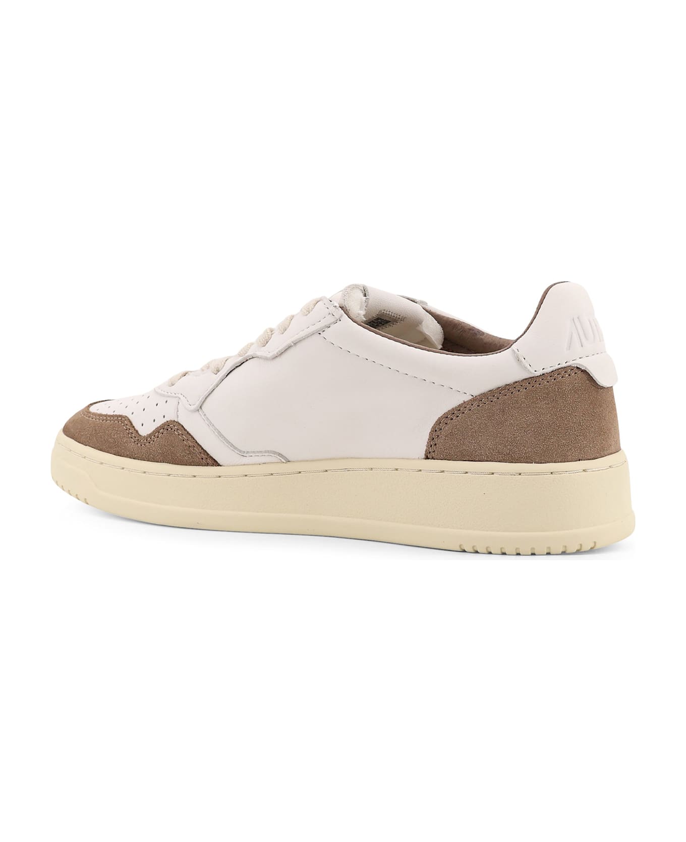 Autry Medalist Low Leather Low-top Sneakers - BIANCO BEIGE