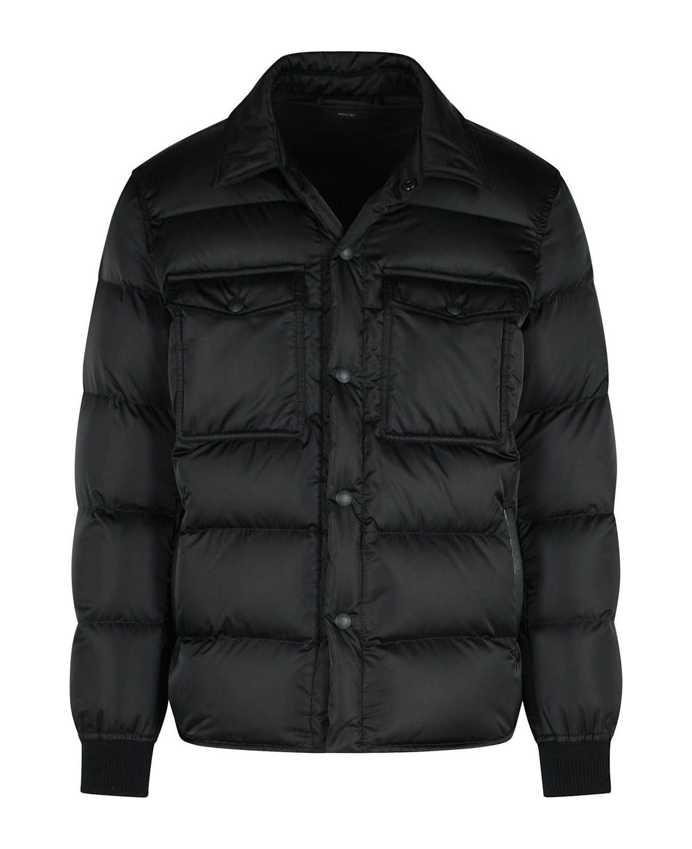 Tom Ford Black Polyester Down Jacket - Black