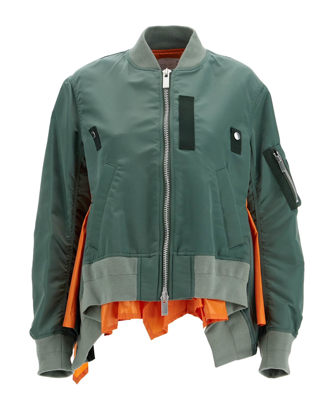 ブルゾン sacai FW25 Drawstring bomber jacket (2507992 531) sacai: Women's Drawcord Bomber Jacket (Brown) | DSML E-SHOP