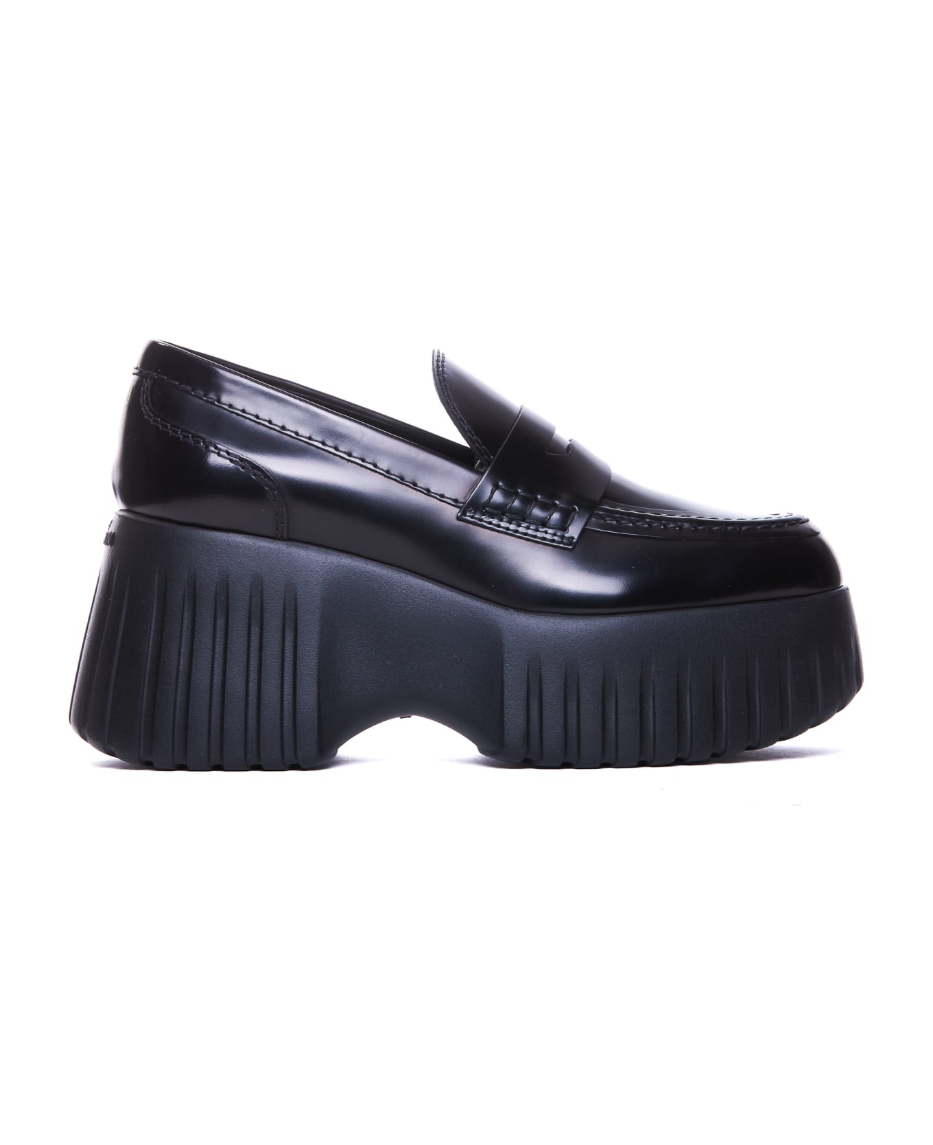 Hogan H-stripes Loafers - Black