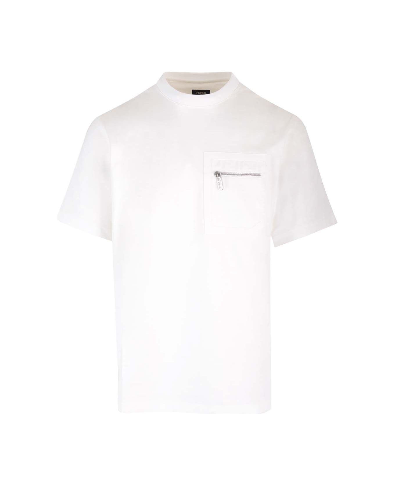 Fendi Skater Fit T-shirt - White