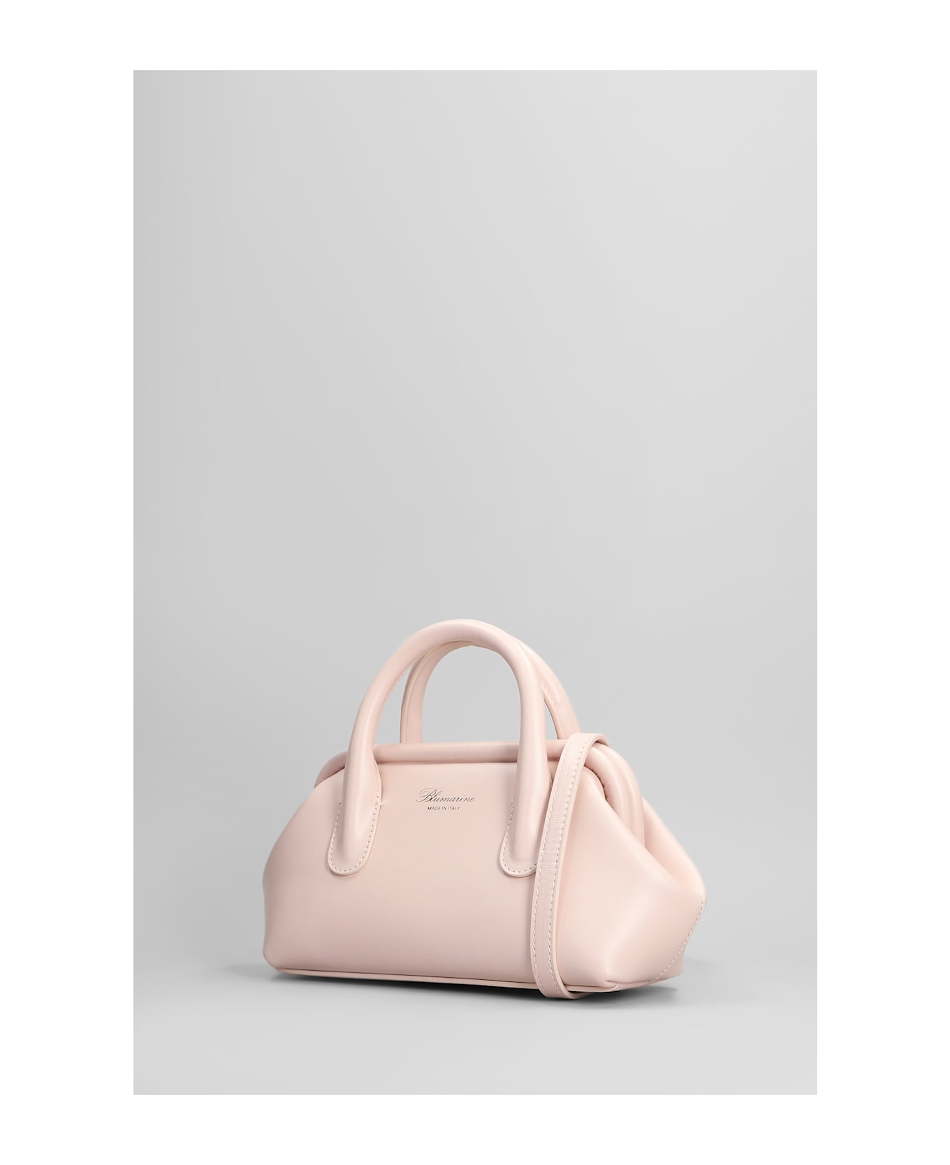 Blumarine Shoulder Bag In Rose-pink Leather - rose-pink