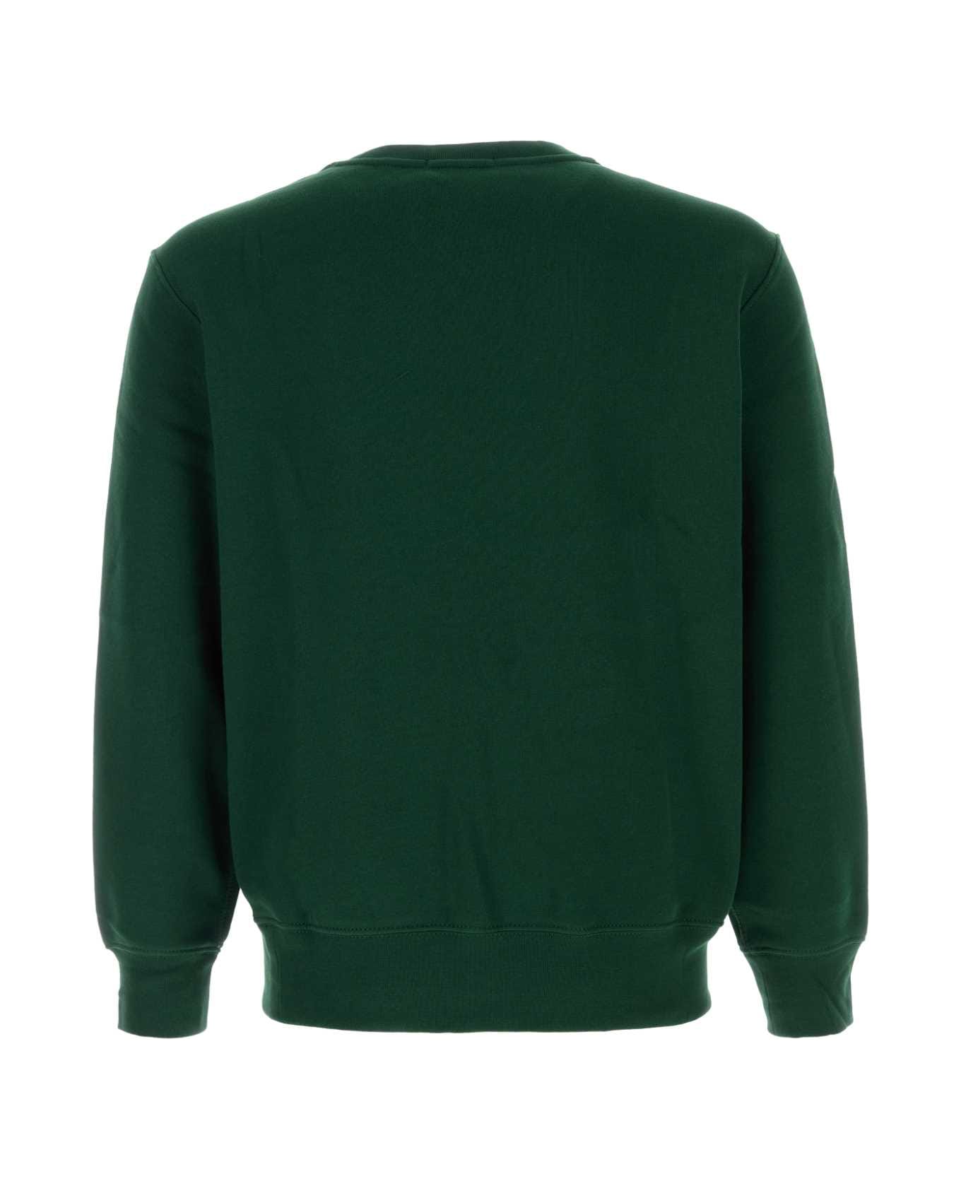 Polo Ralph Lauren Bottle Green Cotton Sweatshirt - FA25MOSSAGATEHOLIDAY