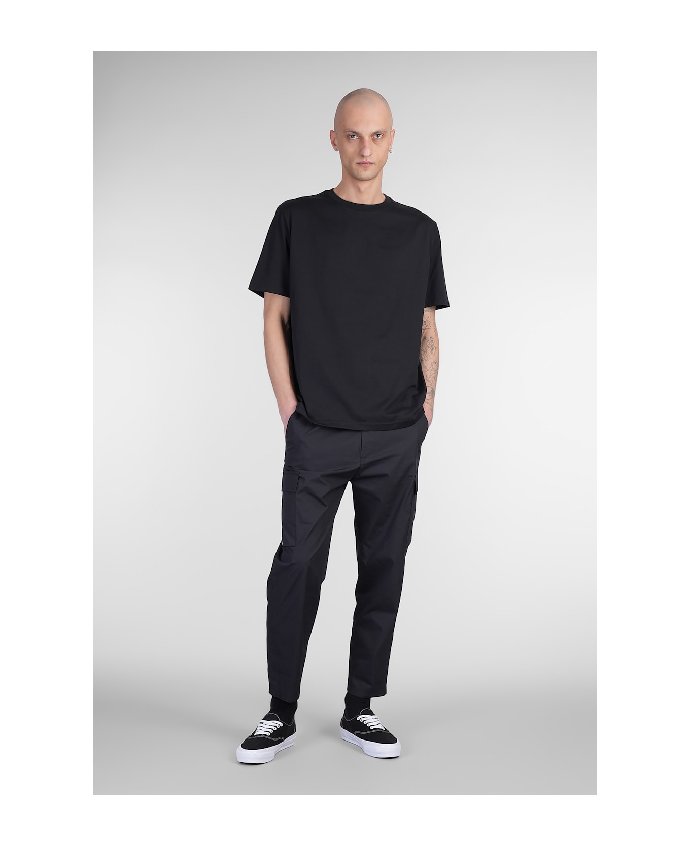 Low Brand B240 T-shirt In Black Cotton - black