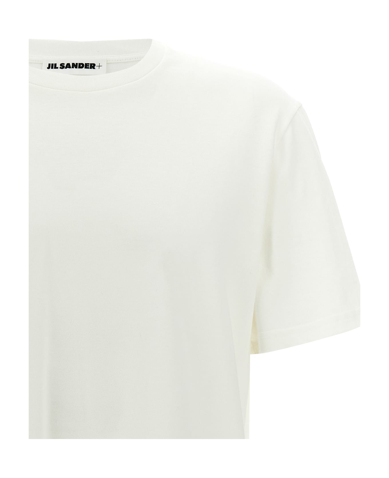 Jil Sander Logo Patch T-shirt - PORCELAIN