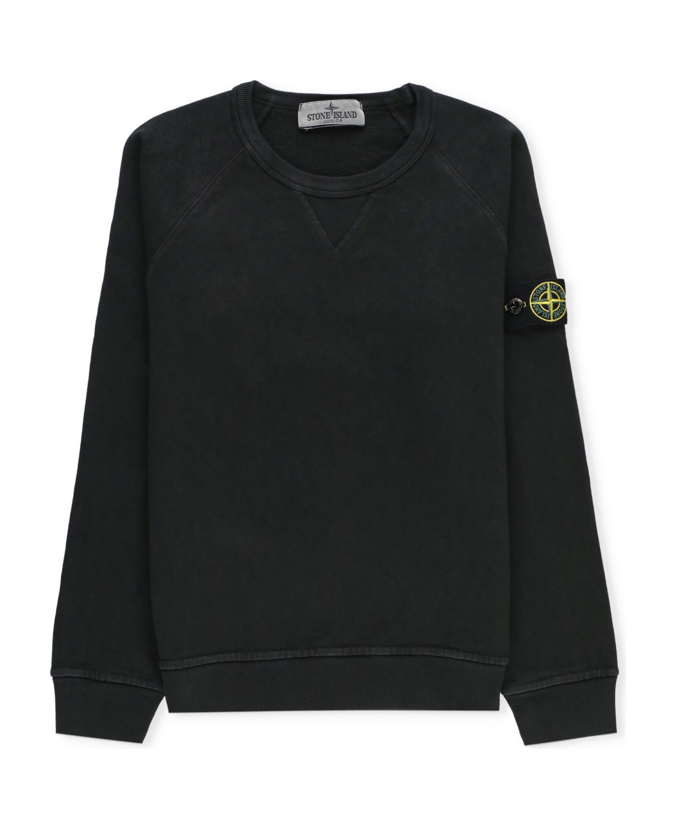 Stone Island Cotton Sweatshirt - Black