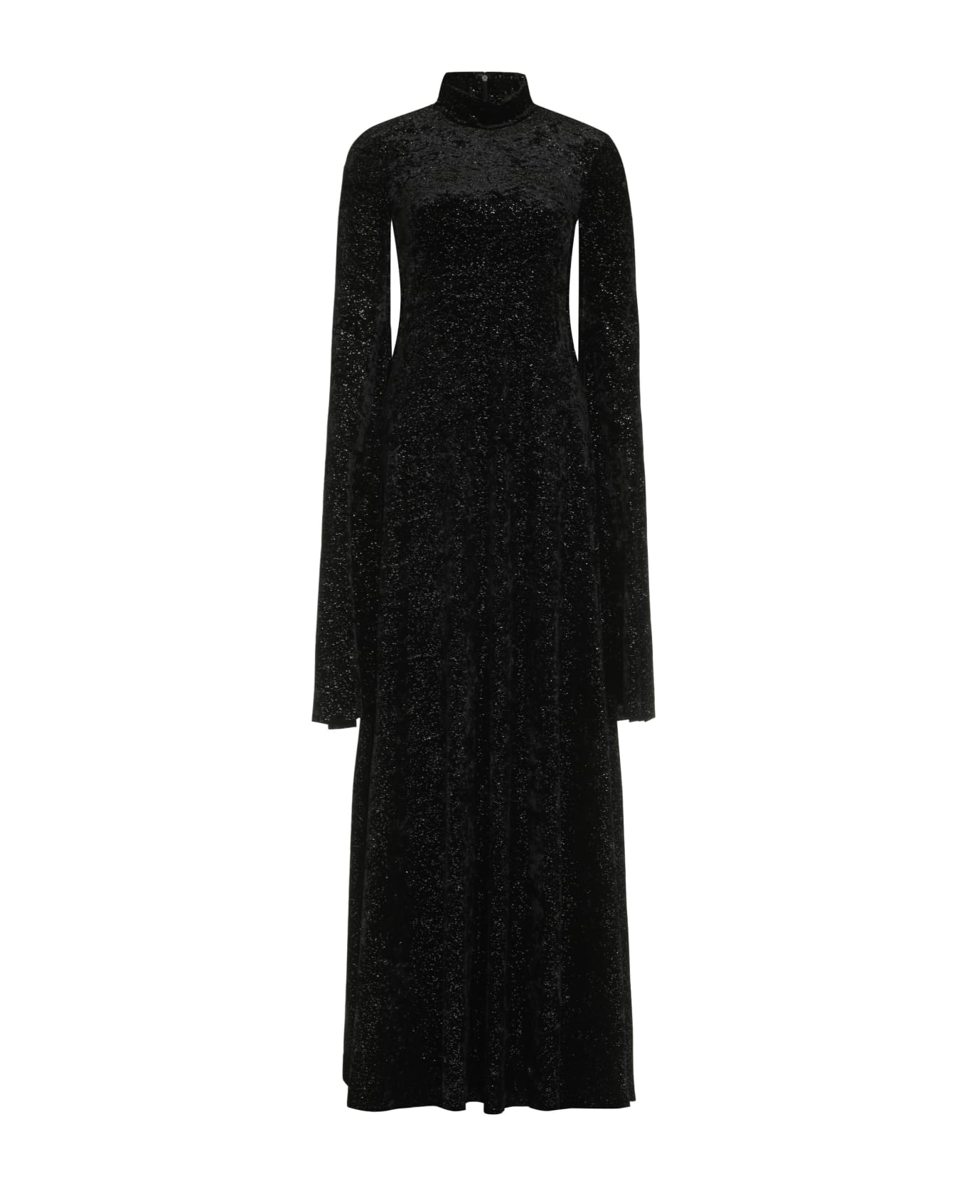 Balenciaga Velvet Maxi Dress - black