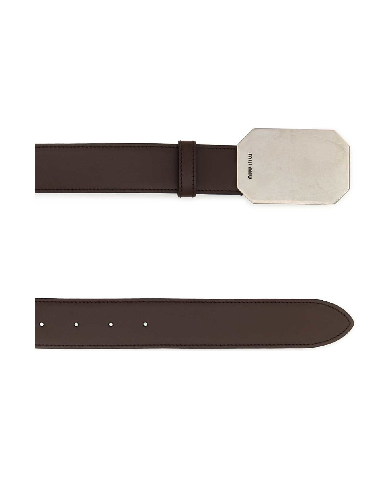 Miu Miu Brown Leather Belt - RADICA