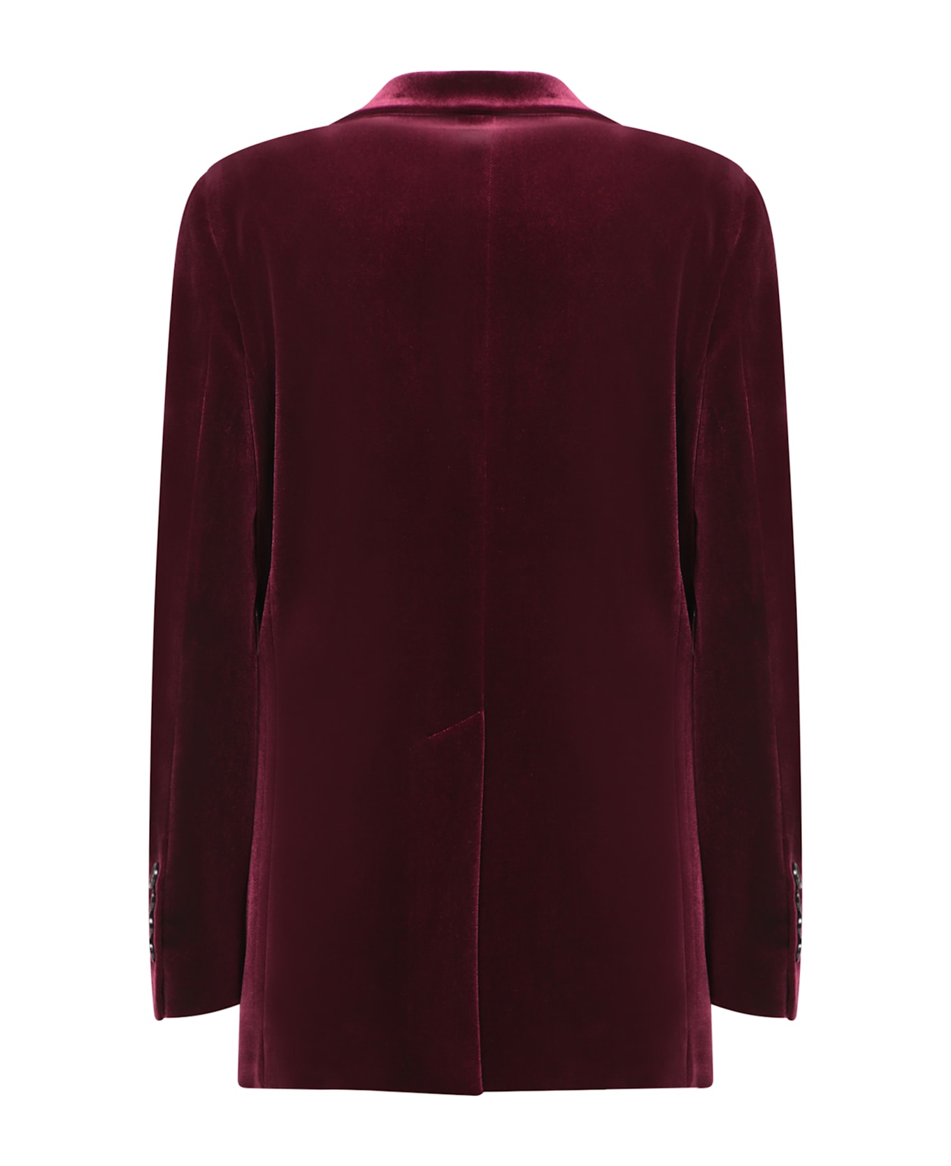 C.P. Company Burgundy Velvet Jacket - Bordeaux
