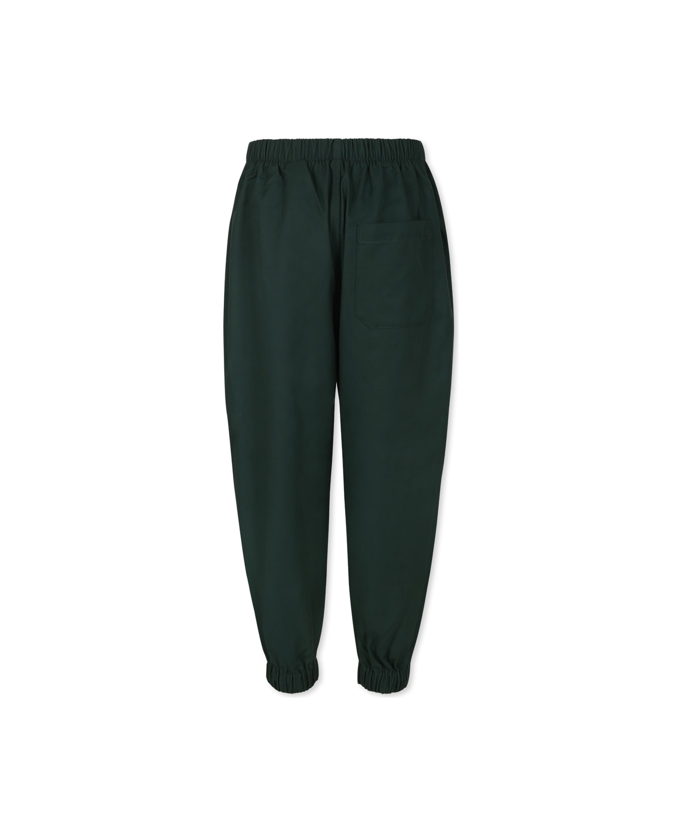 Burberry Green Trousers For Boy With Equestrian Knigh - Green