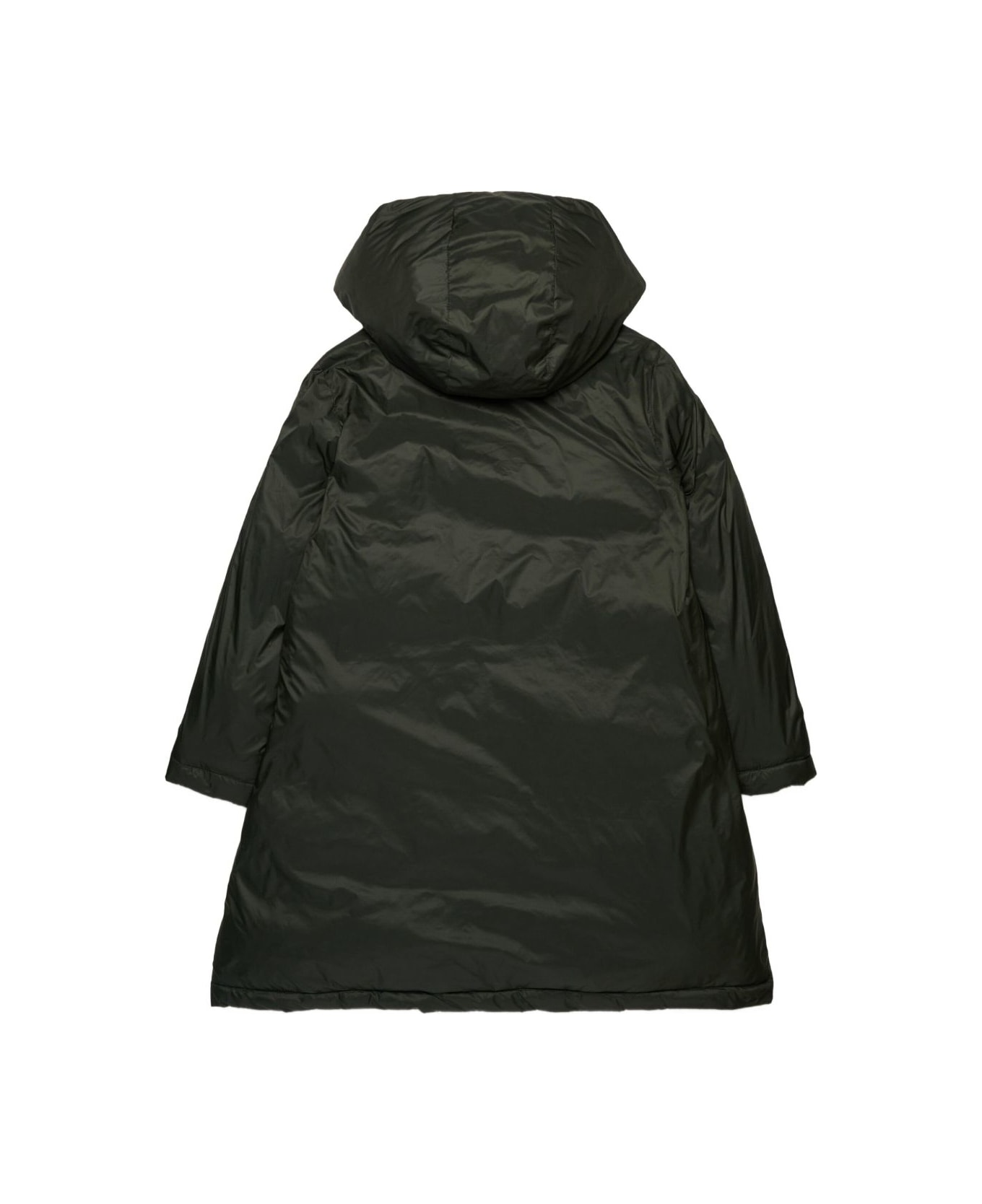Marni Kids Long Black Parka With Hood. - Black