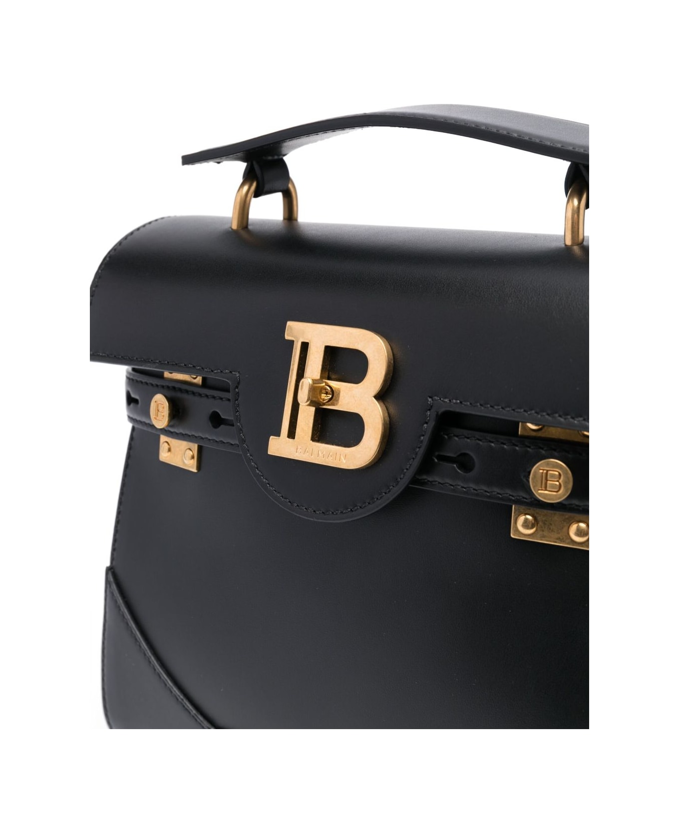 Balmain B-buzz Leather Crossbody Bag - Black