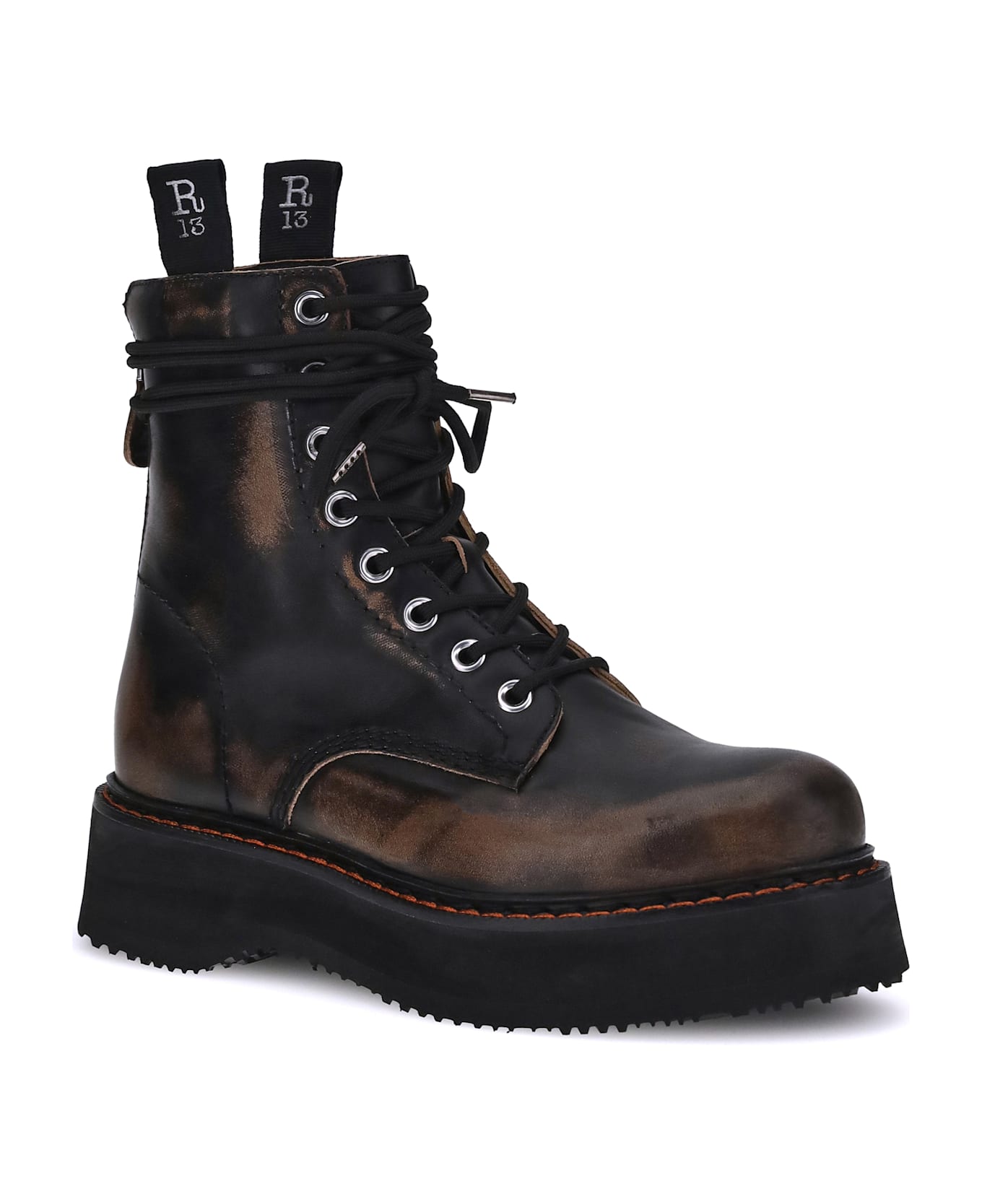 R13 Lace-up Ankle Boots
