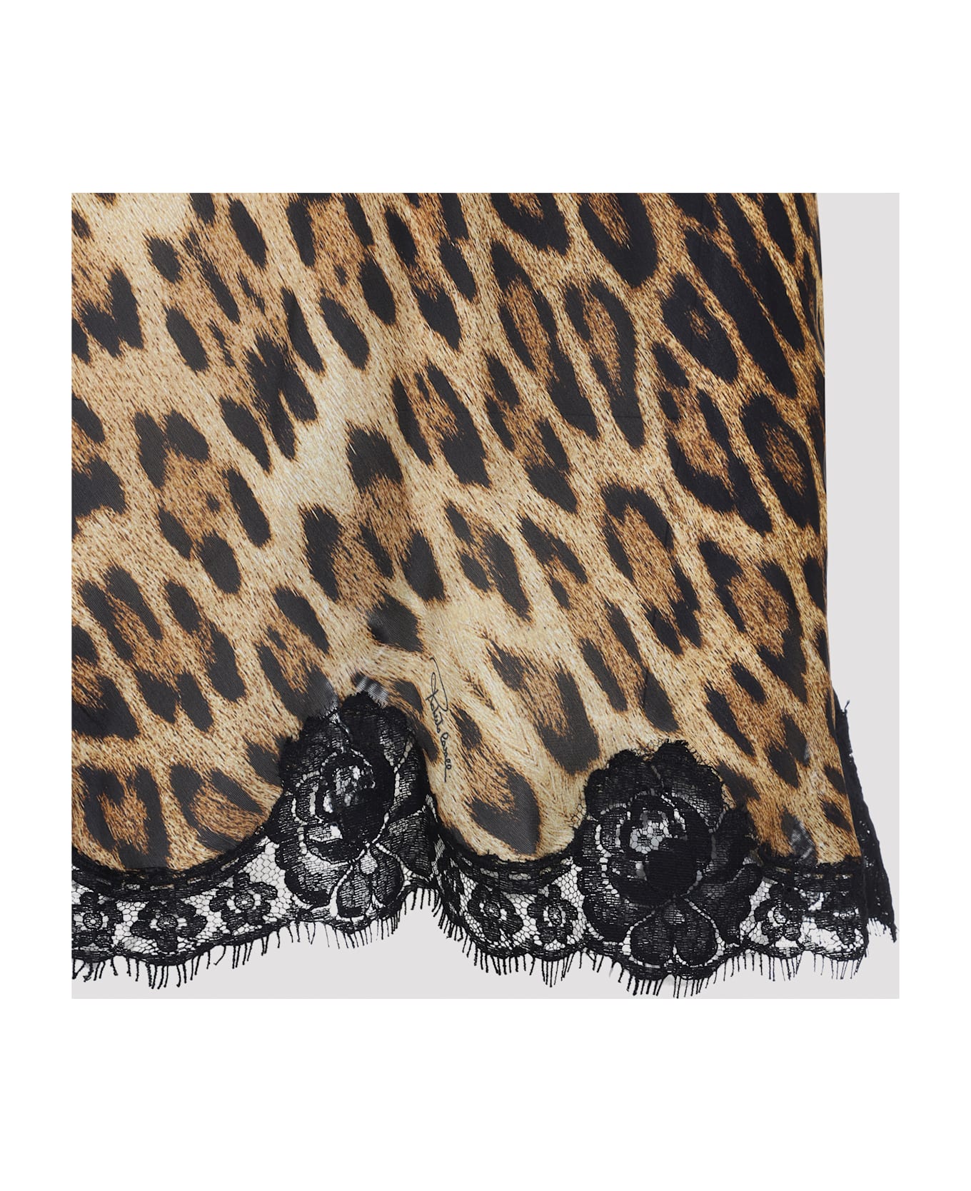 Roberto Cavalli Silk Mini Dress - Naturale