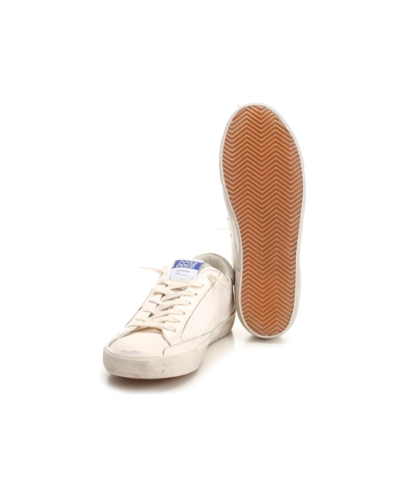 Golden Goose 
super Star
 Sneakers - WHITE/ICE/GREY