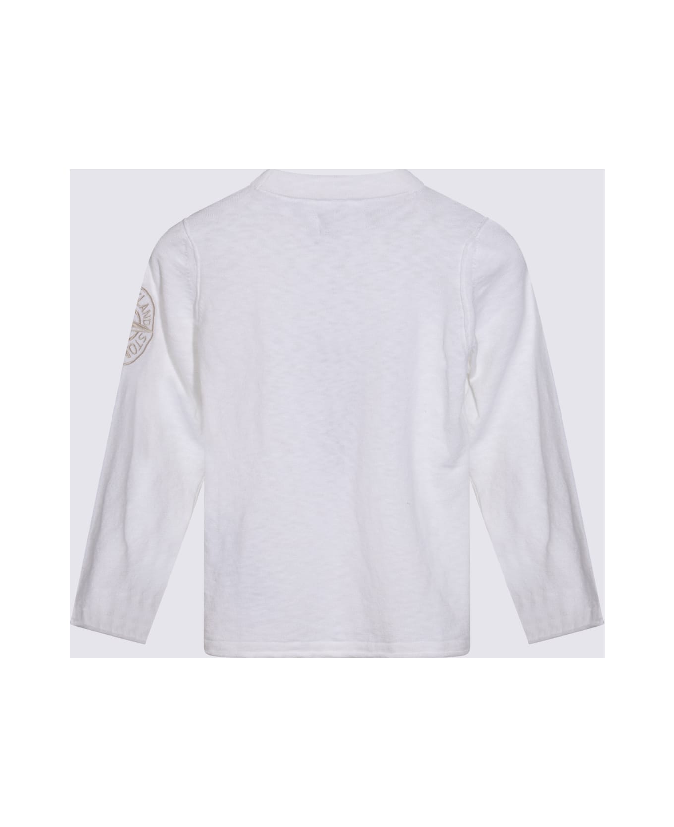 Stone Island White Cotton Knitwear - White