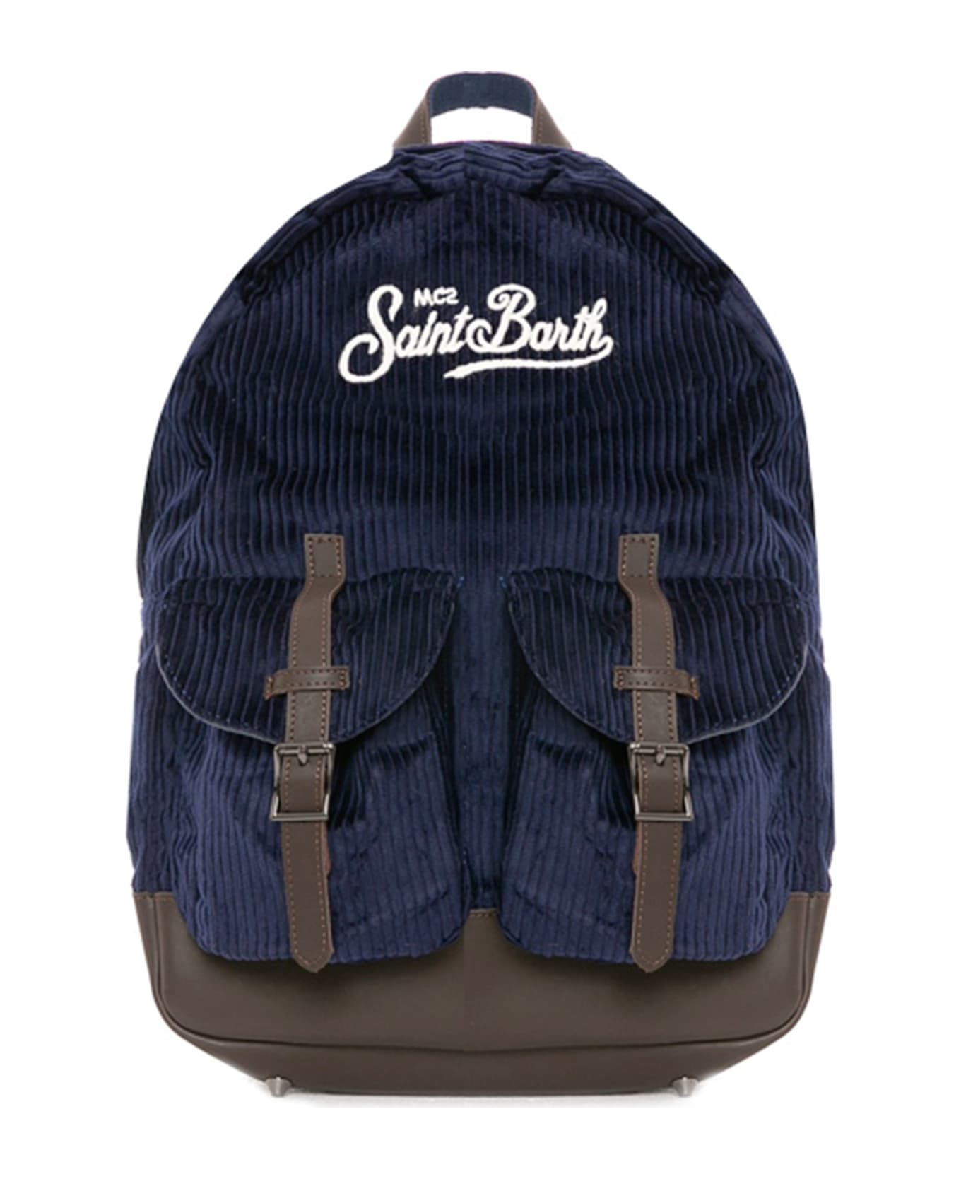 Blue Corduroy Backpack