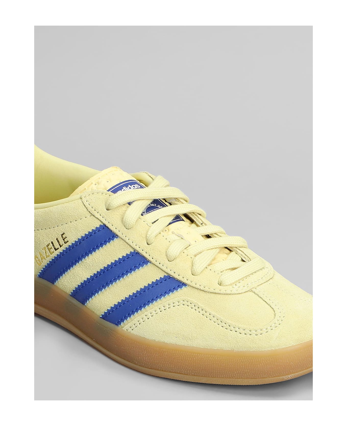 Adidas Gazelle Indoor Sneakers In Yellow Suede - yellow