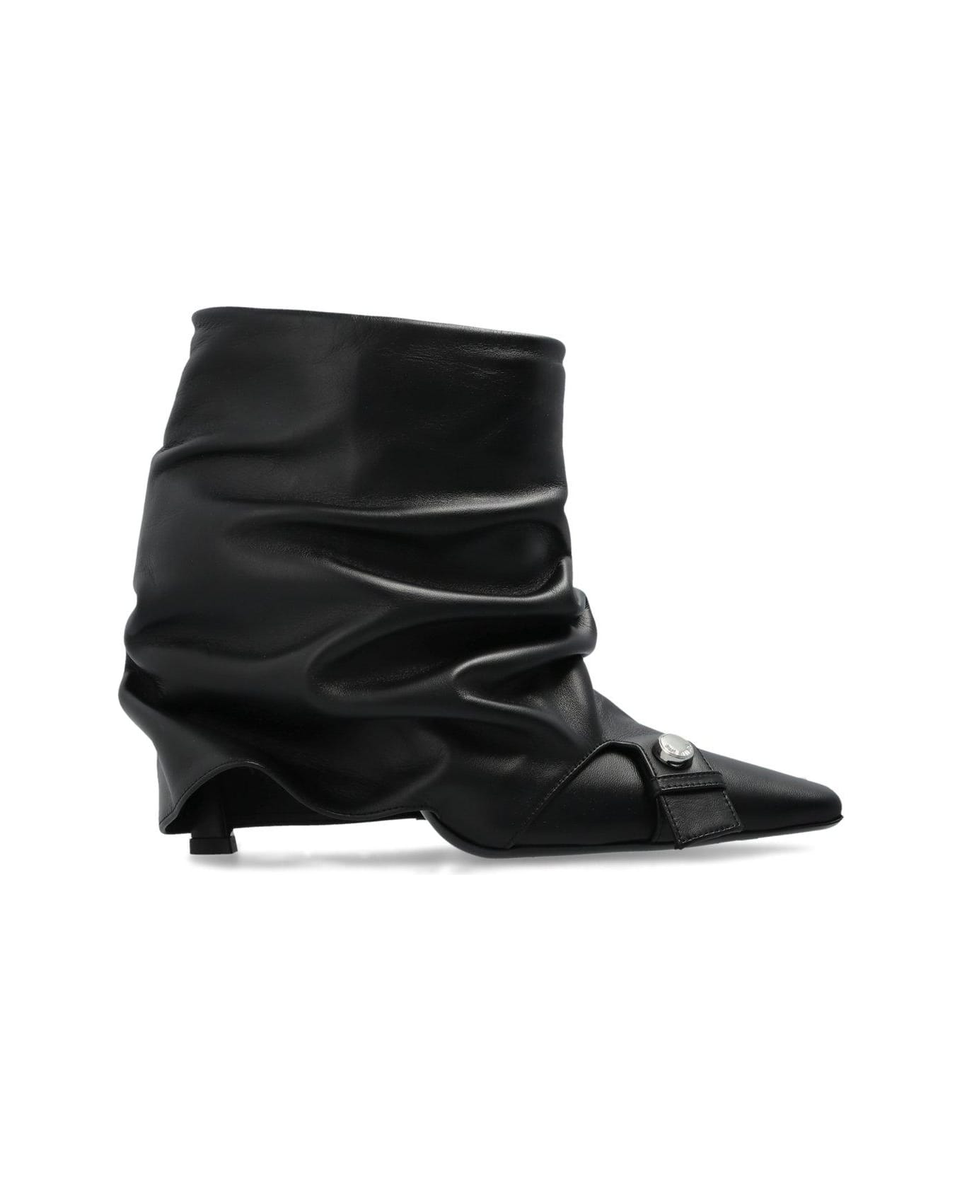 The Attico Juno Ankle Boots - BLACK