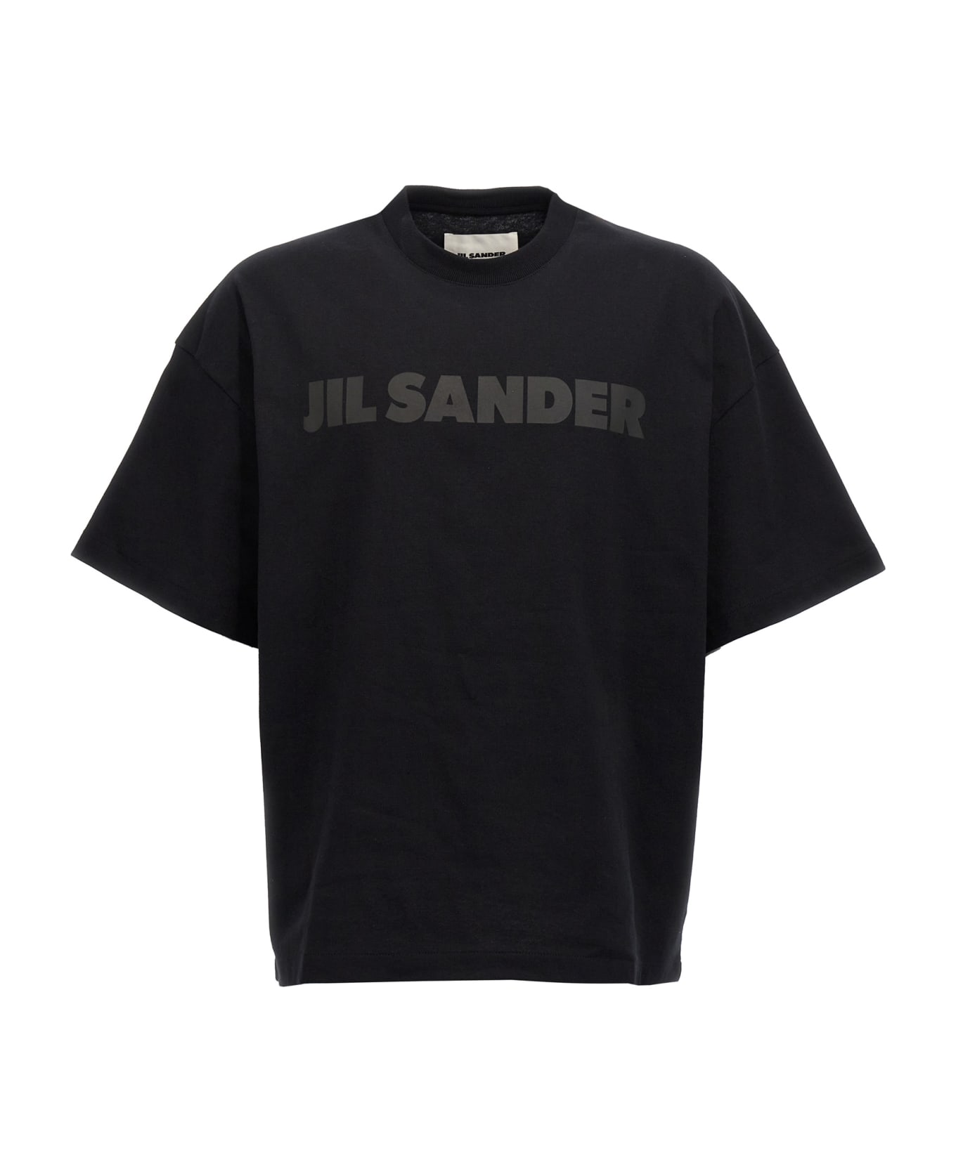 Jil Sander Logo Print T-shirt - Black