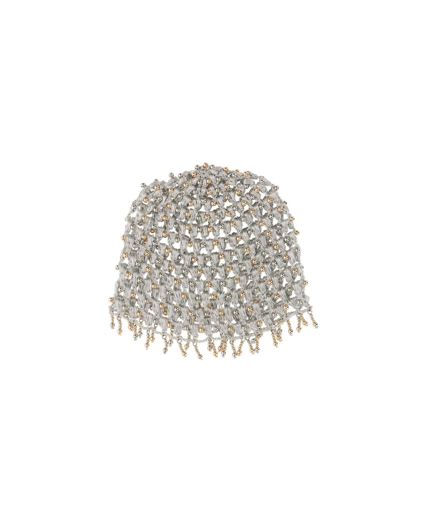 Paco Rabanne Knit Hat - SILVER