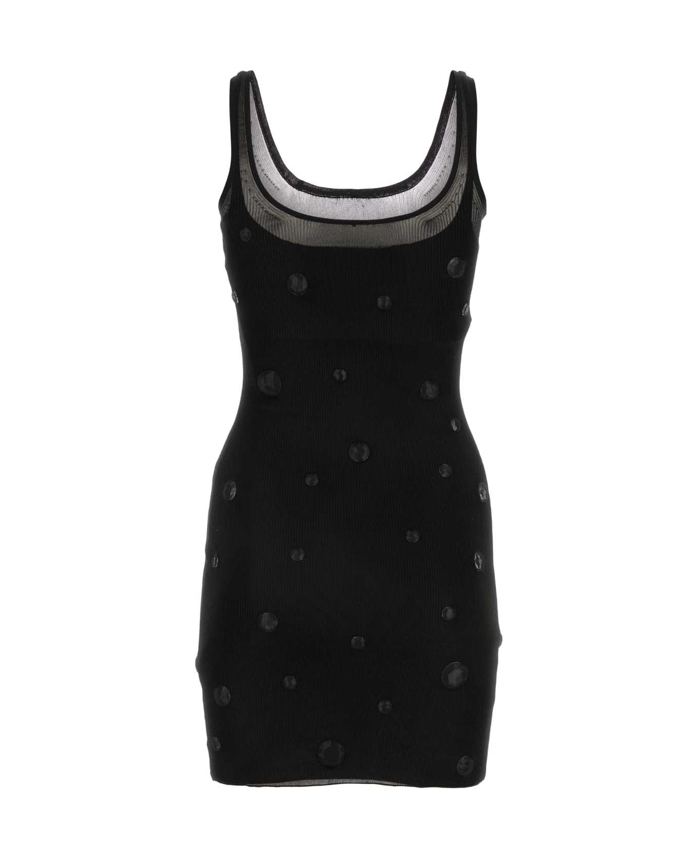 Alexander Wang Black Mesh Mini Dress - Black ワンピース＆ドレス